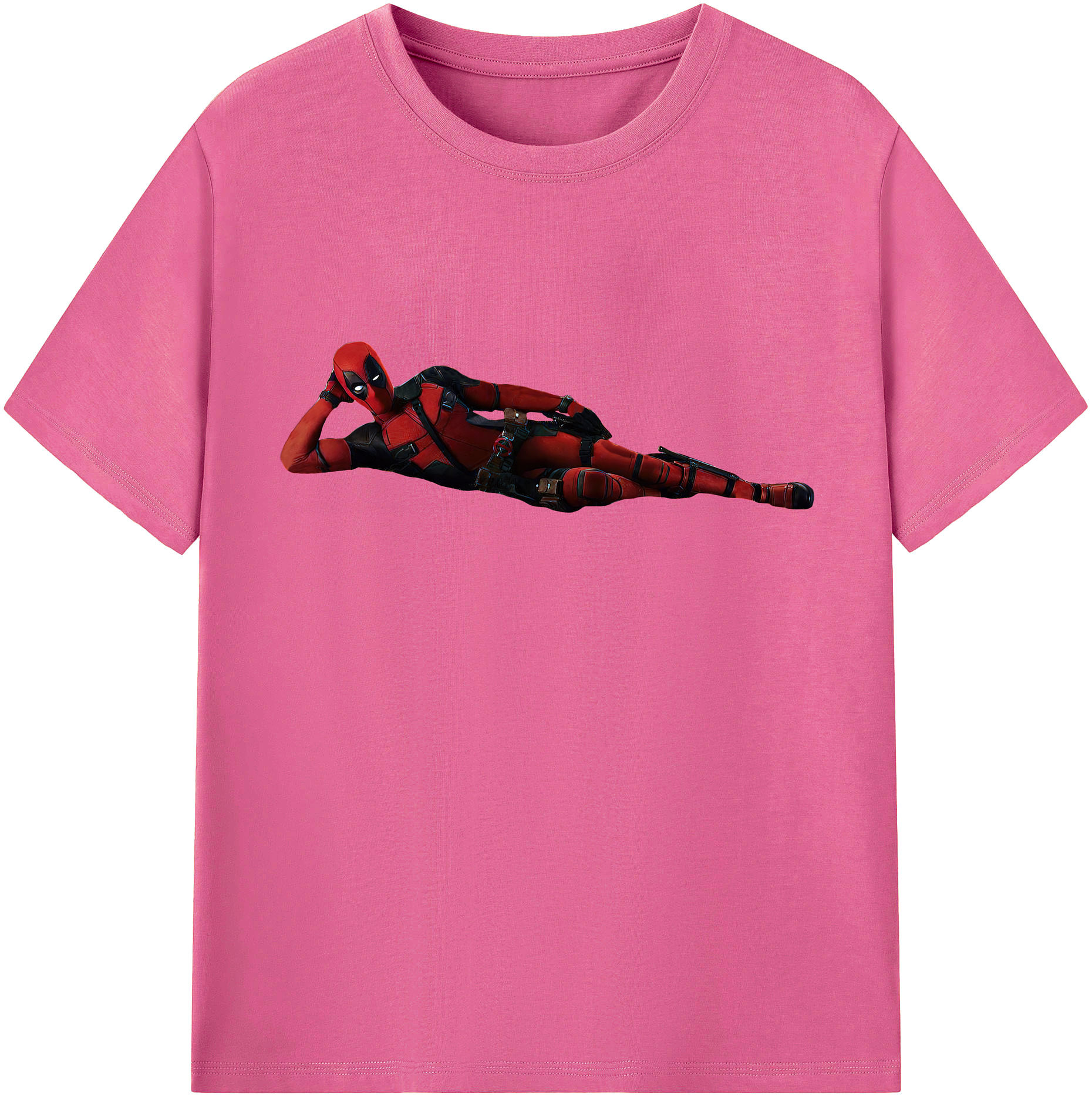 （画像用） Deadpool デッドプール レディースカジュアルプリントTシャツ（綿100％）