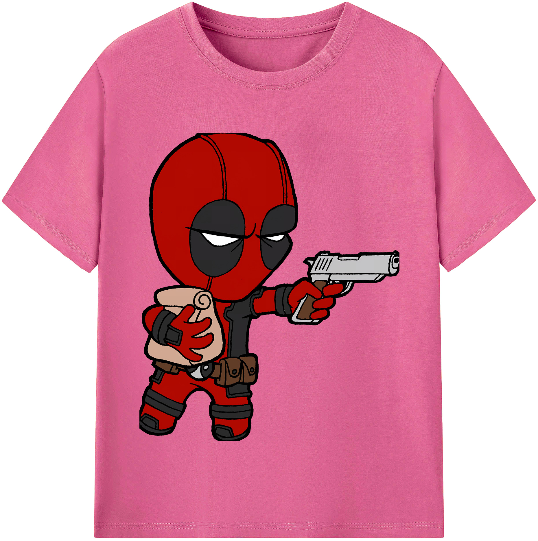（画像用） Deadpool デッドプール レディースカジュアルプリントTシャツ（綿100％）