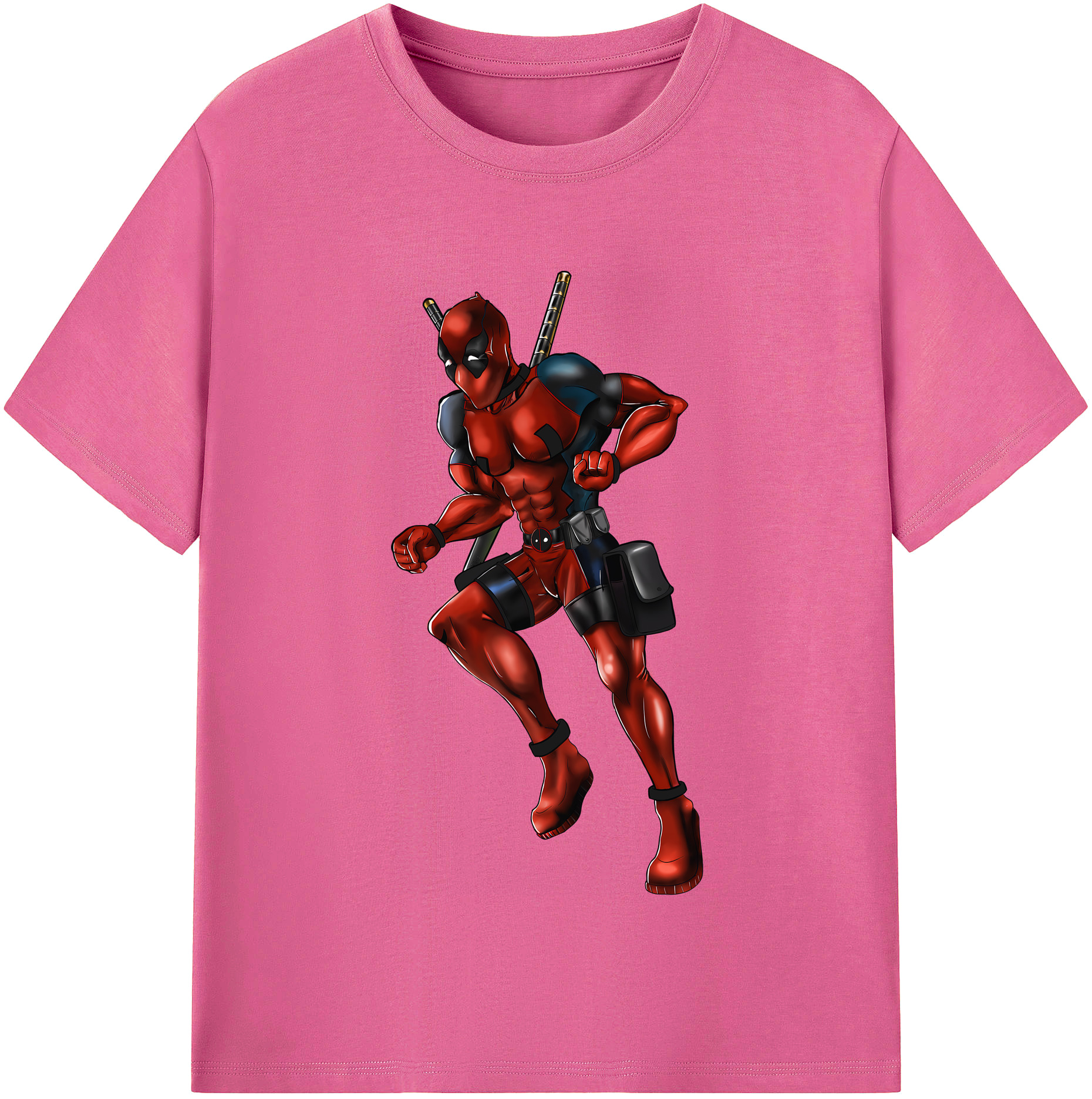 （画像用） Deadpool デッドプール レディースカジュアルプリントTシャツ（綿100％）