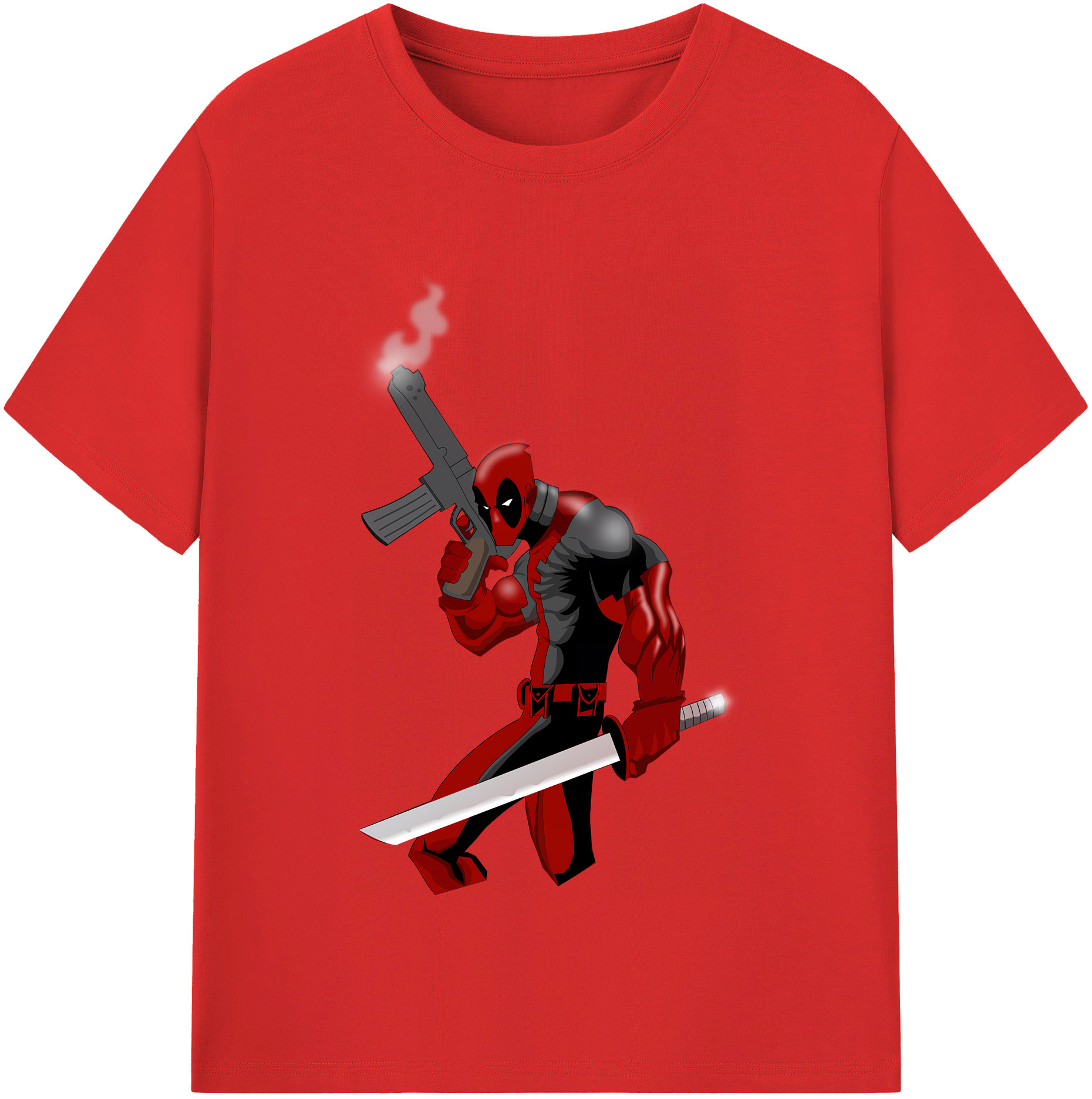 （画像用） Deadpool デッドプール レディースカジュアルプリントTシャツ（綿100％）