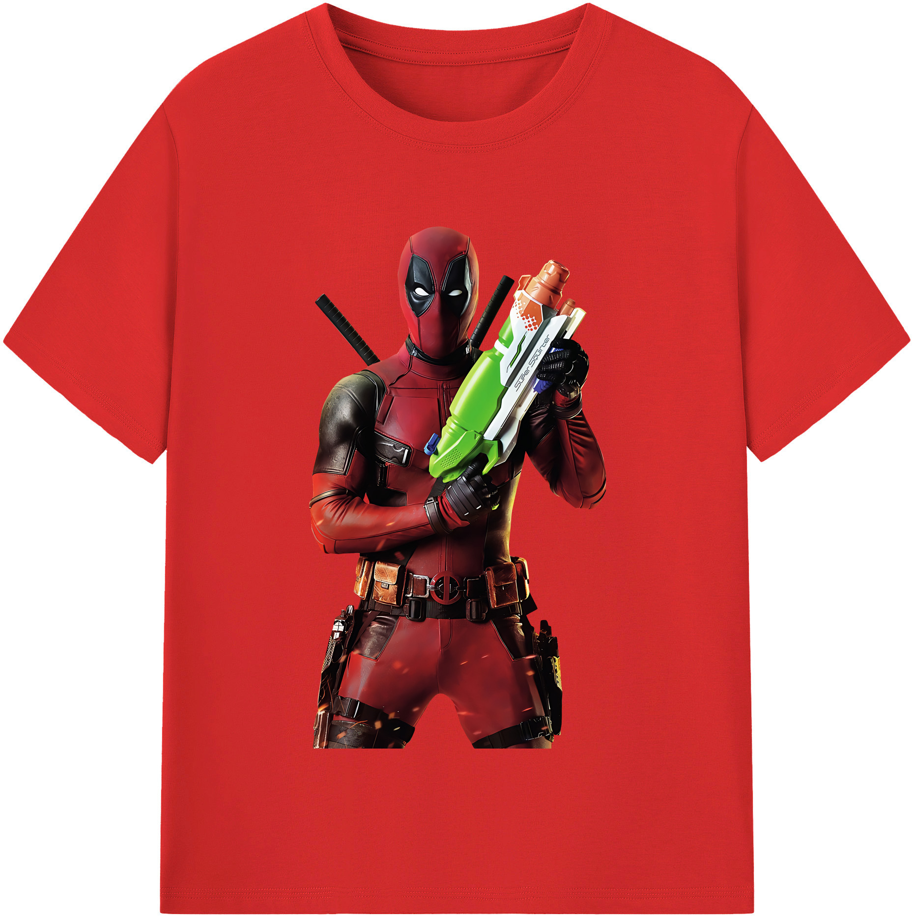 （画像用） Deadpool デッドプール レディースカジュアルプリントTシャツ（綿100％）