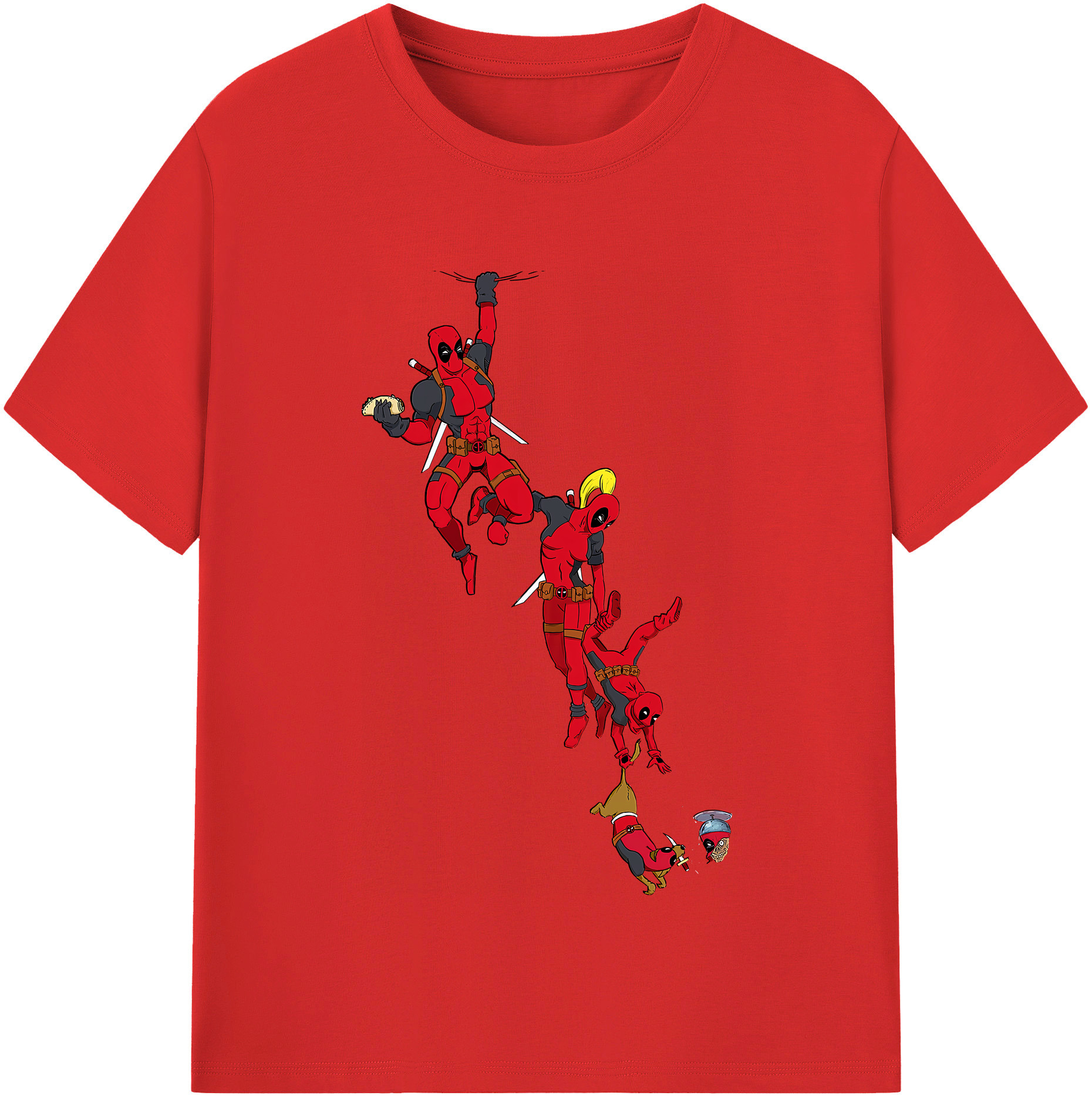 （画像用） Deadpool デッドプール レディースカジュアルプリントTシャツ（綿100％）