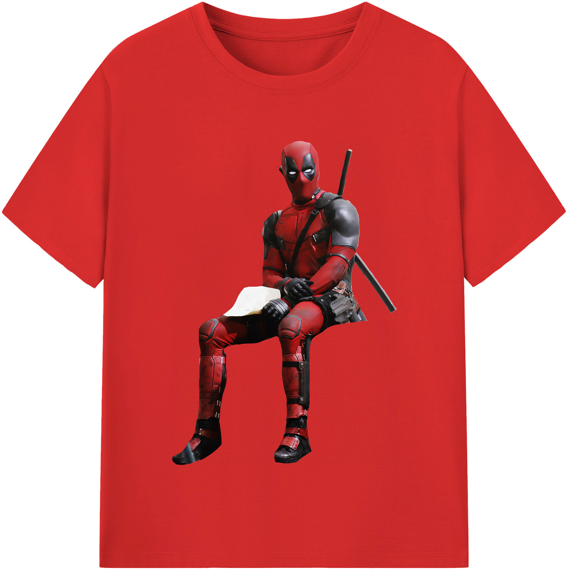 （画像用） Deadpool デッドプール レディースカジュアルプリントTシャツ（綿100％）