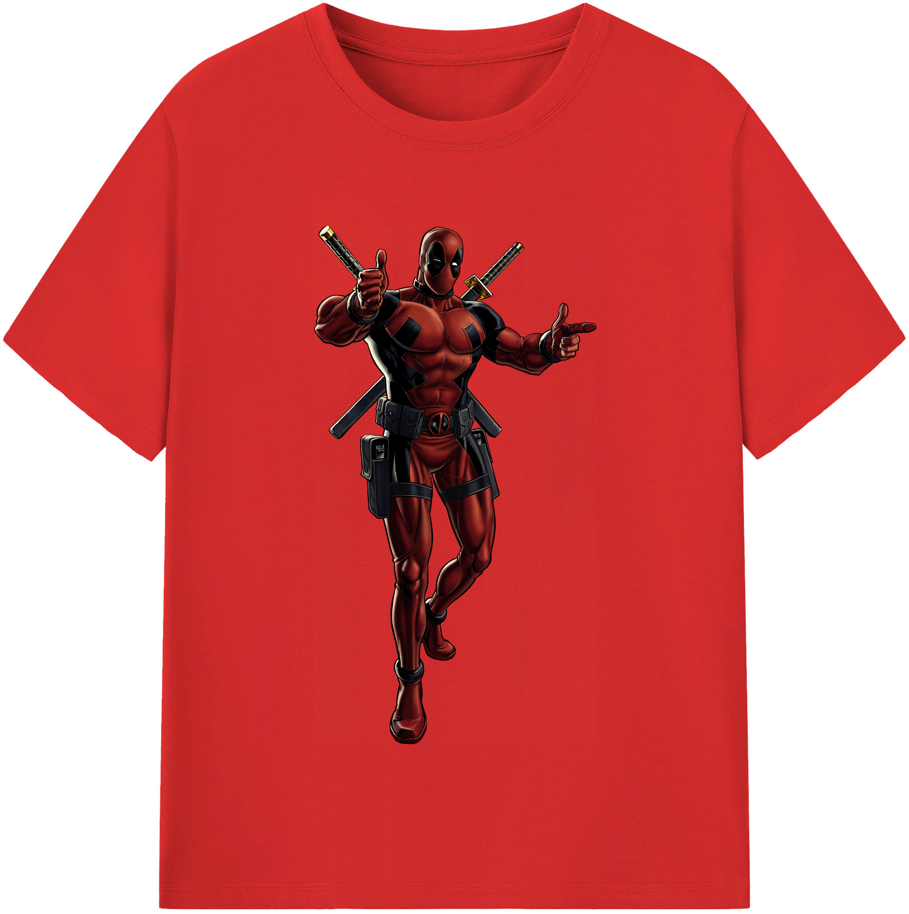 （画像用） Deadpool デッドプール レディースカジュアルプリントTシャツ（綿100％）