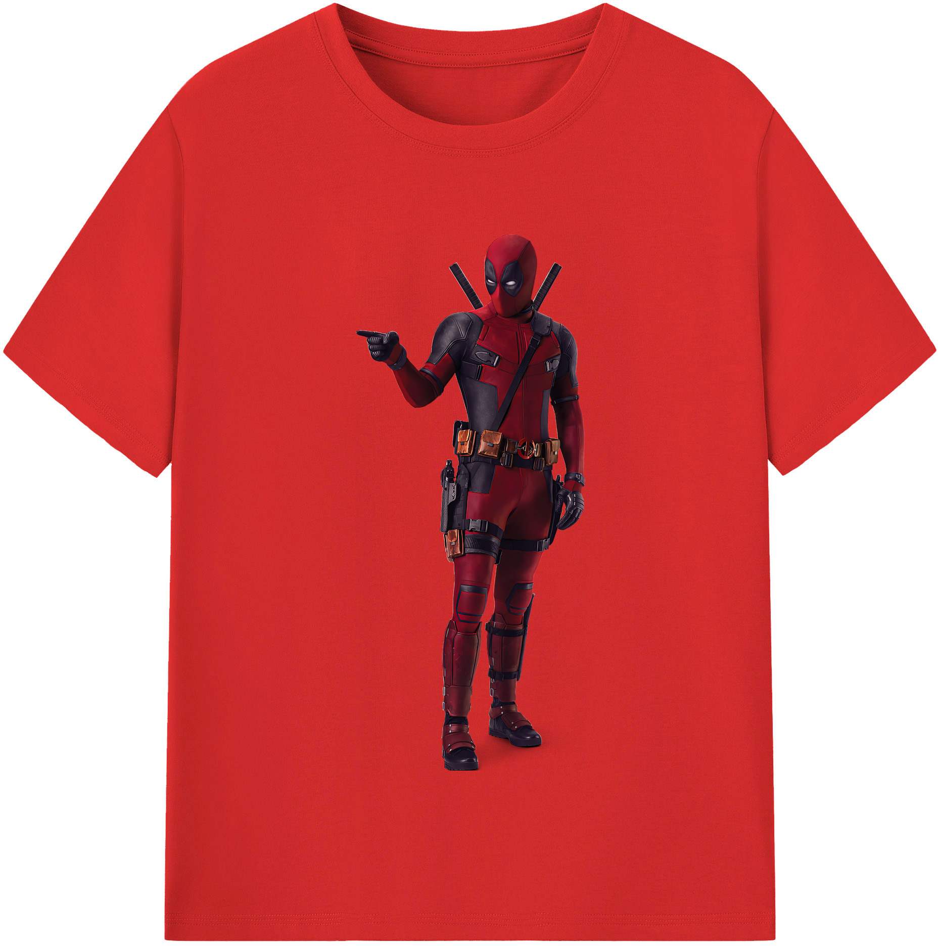 （画像用） Deadpool デッドプール レディースカジュアルプリントTシャツ（綿100％）