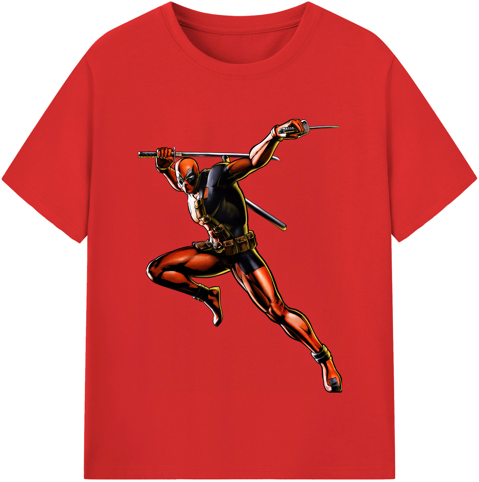 （画像用） Deadpool デッドプール レディースカジュアルプリントTシャツ（綿100％）