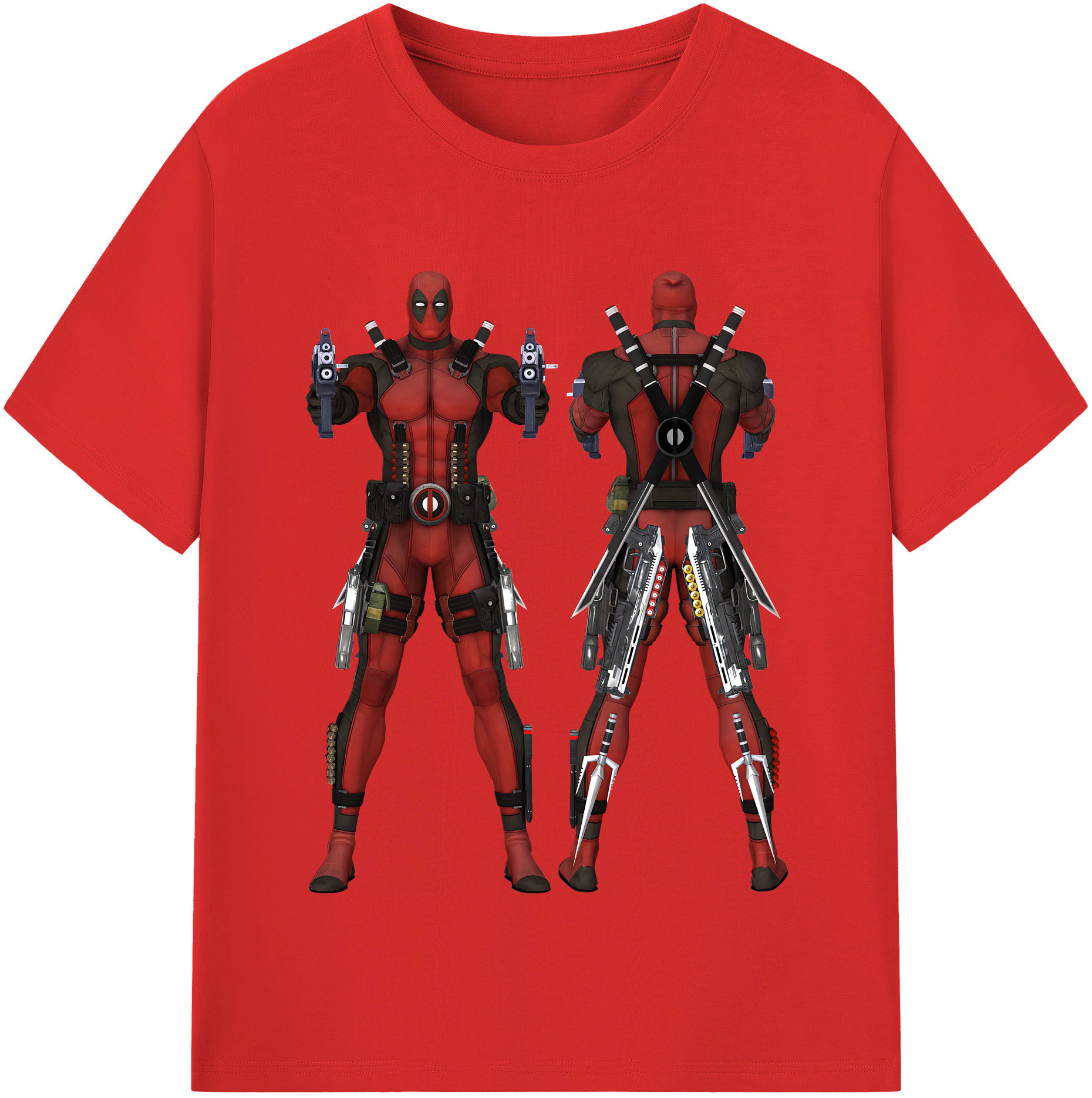 （画像用） Deadpool デッドプール レディースカジュアルプリントTシャツ（綿100％）
