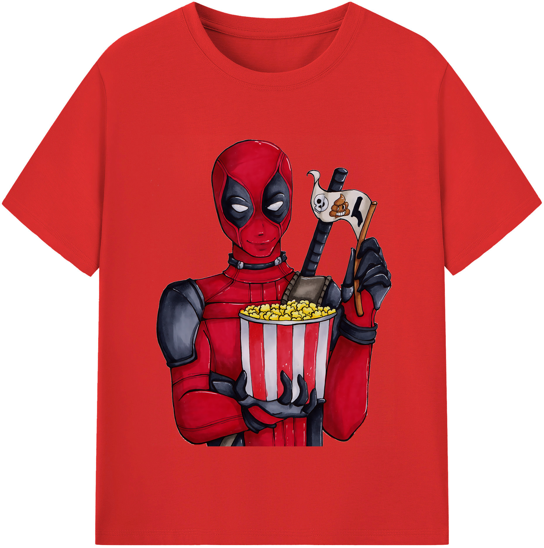 （画像用） Deadpool デッドプール レディースカジュアルプリントTシャツ（綿100％）