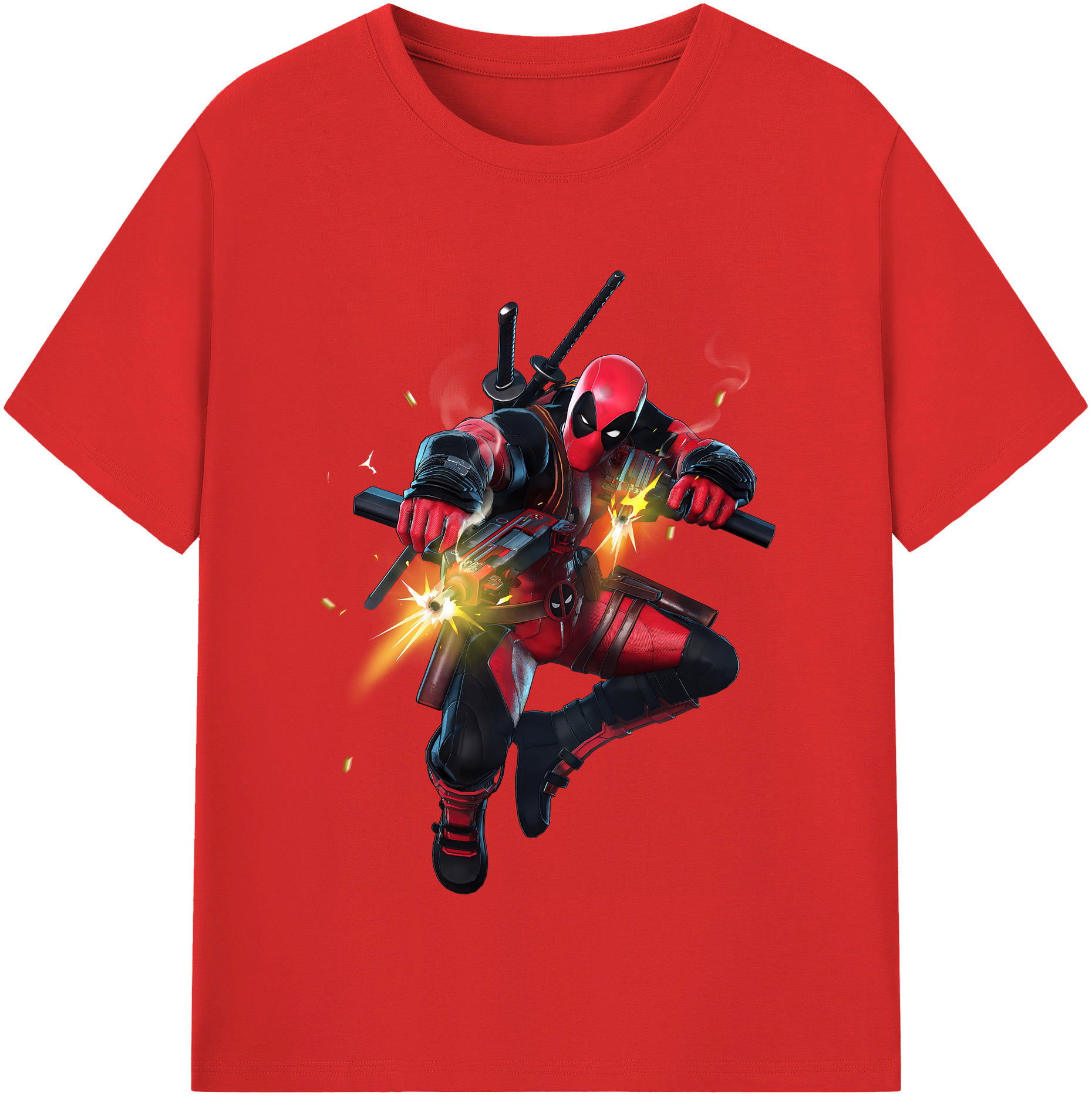 （画像用） Deadpool デッドプール レディースカジュアルプリントTシャツ（綿100％）