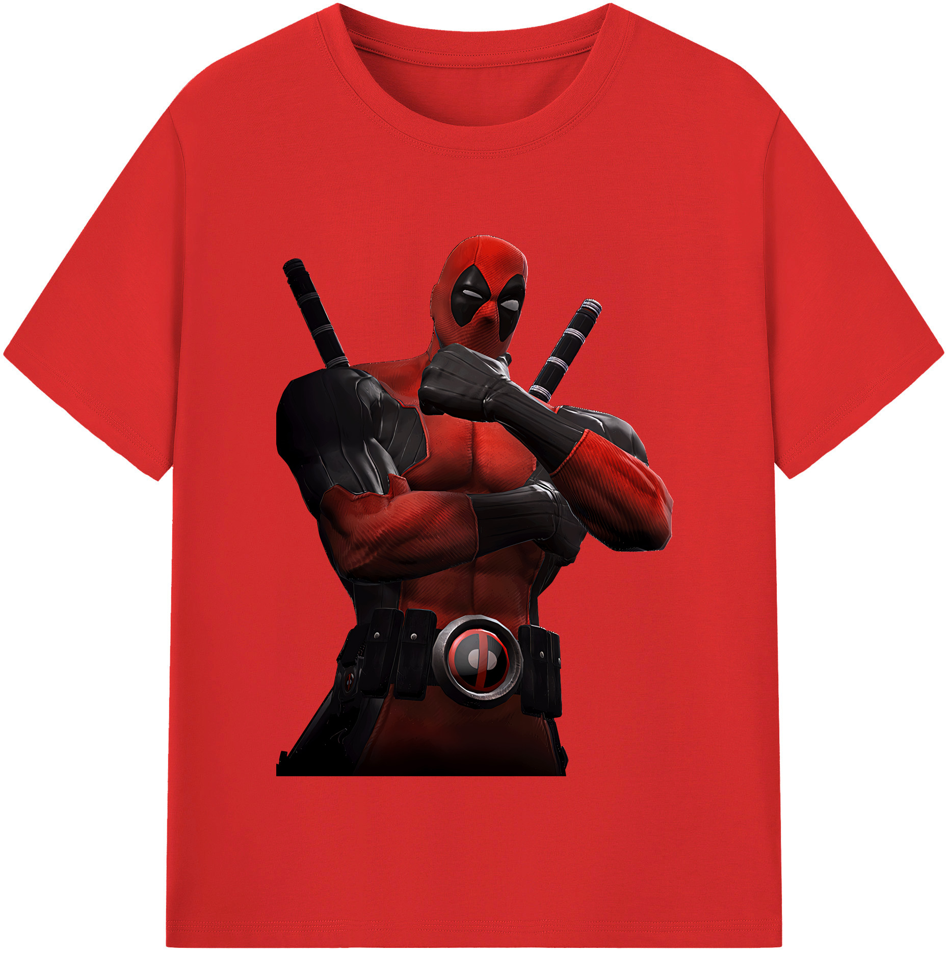 （画像用） Deadpool デッドプール レディースカジュアルプリントTシャツ（綿100％）
