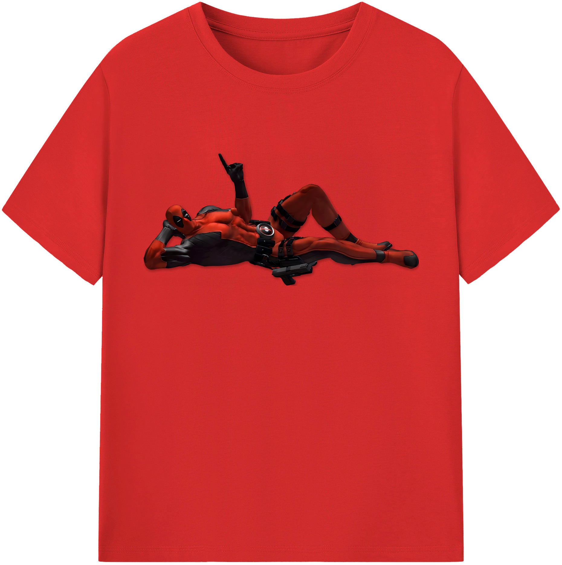 （画像用） Deadpool デッドプール レディースカジュアルプリントTシャツ（綿100％）