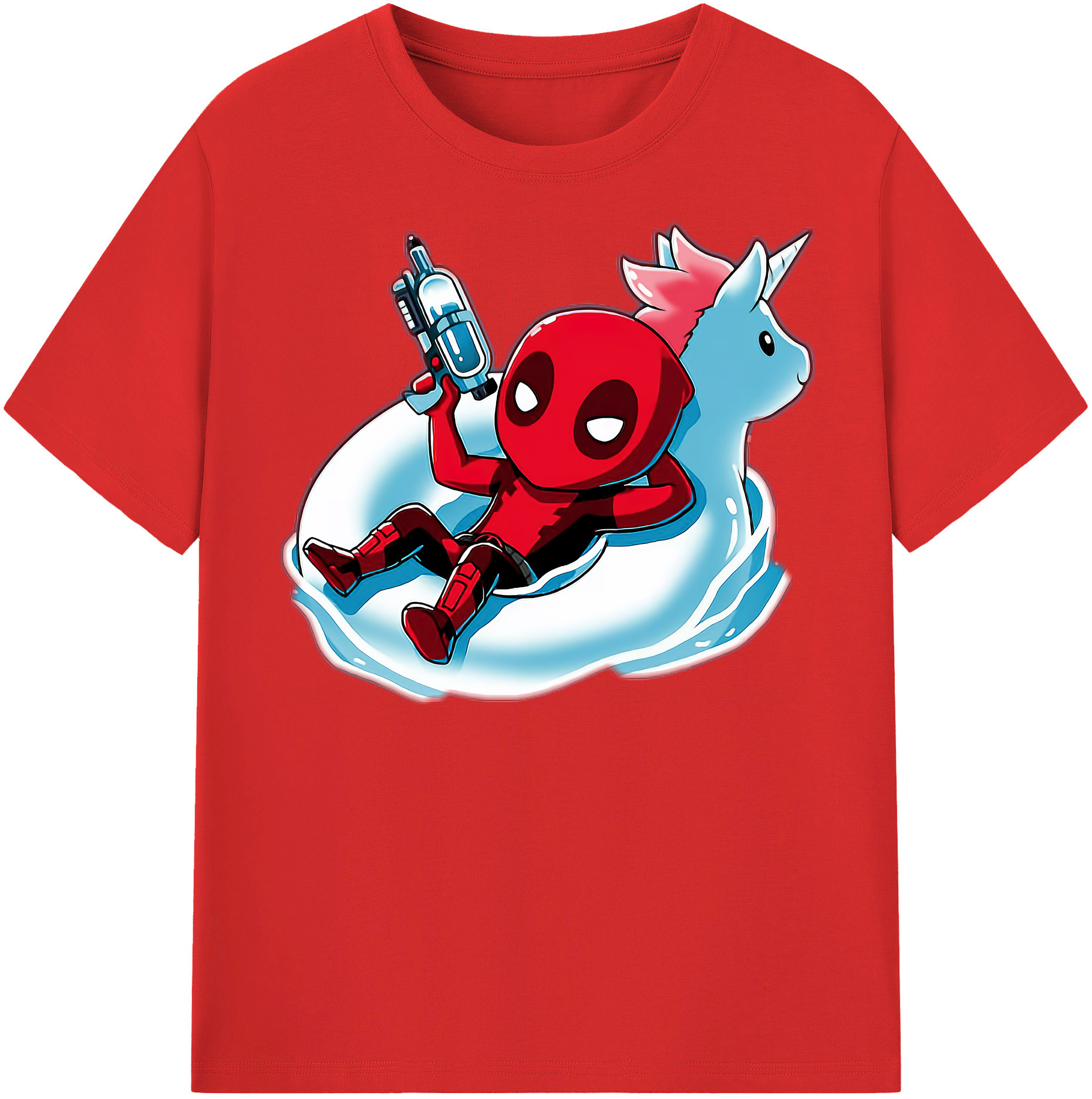 （画像用） Deadpool デッドプール レディースカジュアルプリントTシャツ（綿100％）