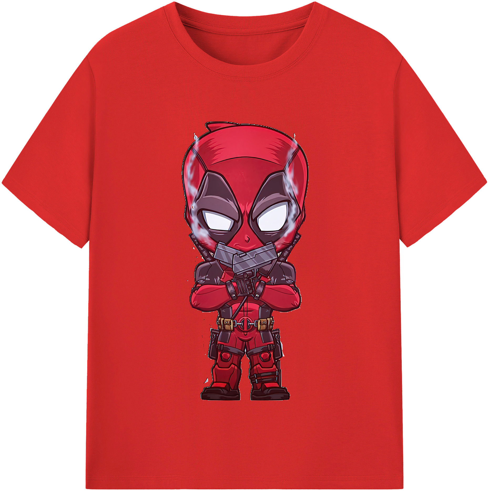 （画像用） Deadpool デッドプール レディースカジュアルプリントTシャツ（綿100％）