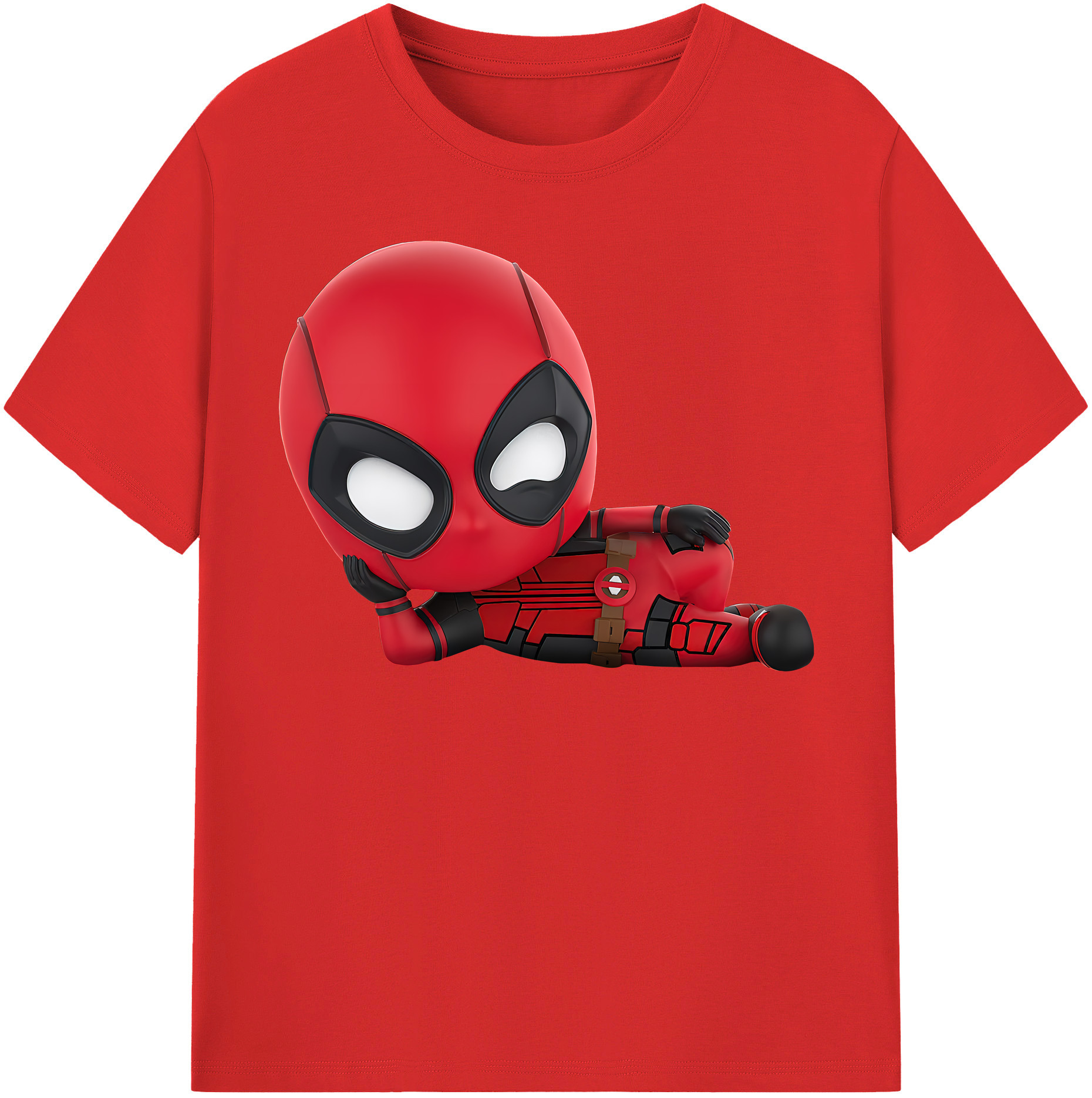 （画像用） Deadpool デッドプール レディースカジュアルプリントTシャツ（綿100％）