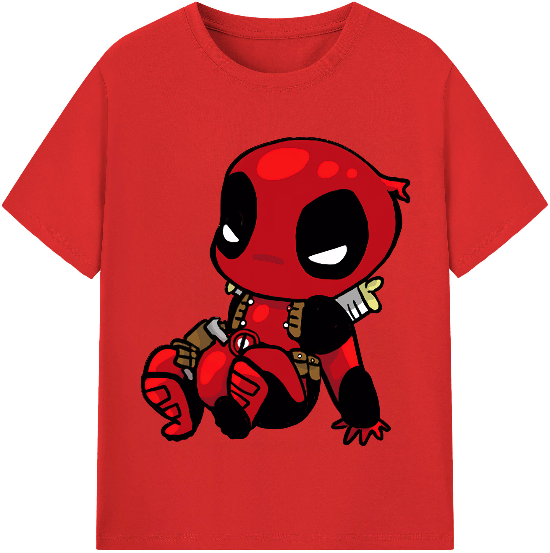 （画像用） Deadpool デッドプール レディースカジュアルプリントTシャツ（綿100％）
