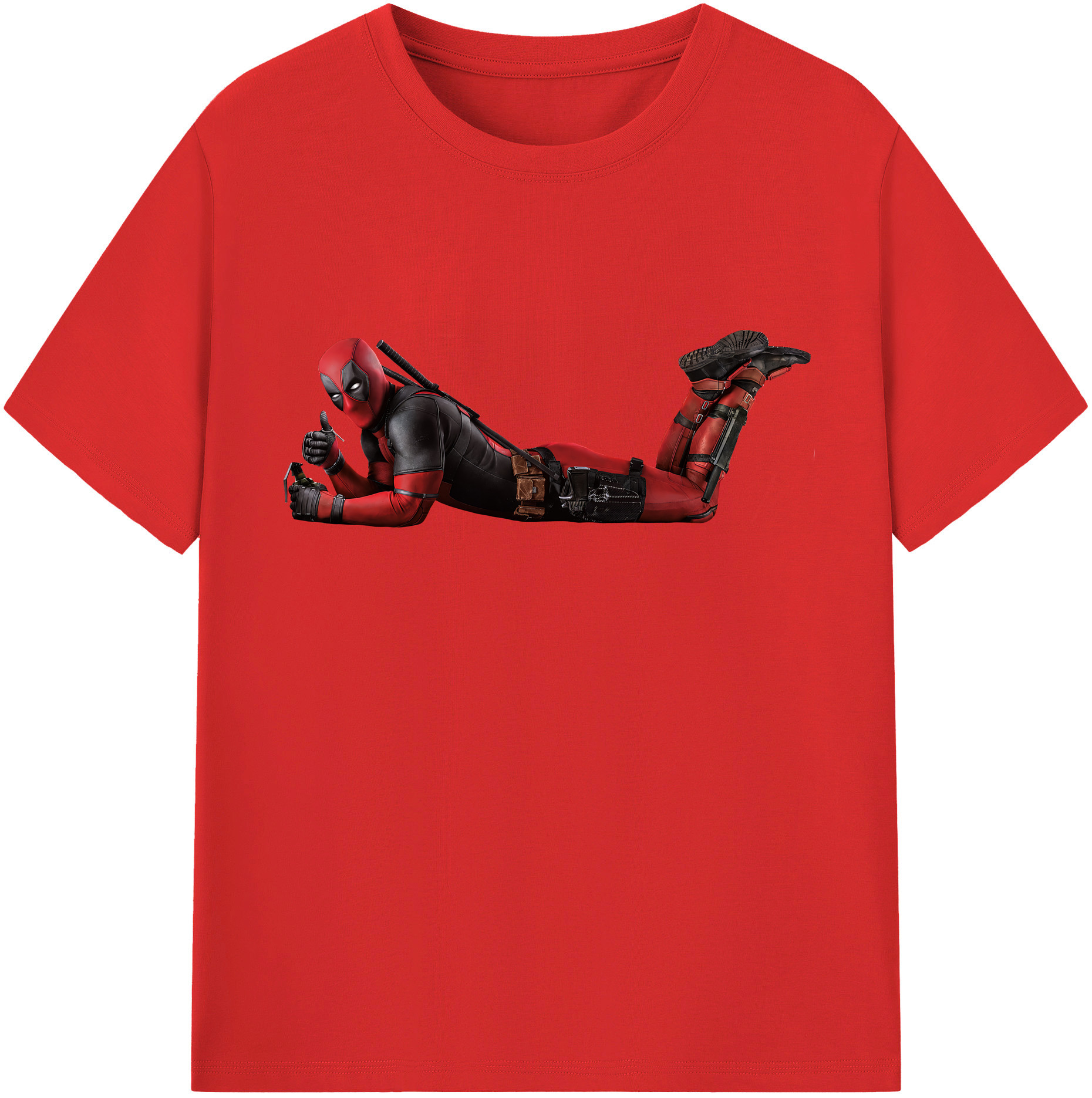 （画像用） Deadpool デッドプール レディースカジュアルプリントTシャツ（綿100％）