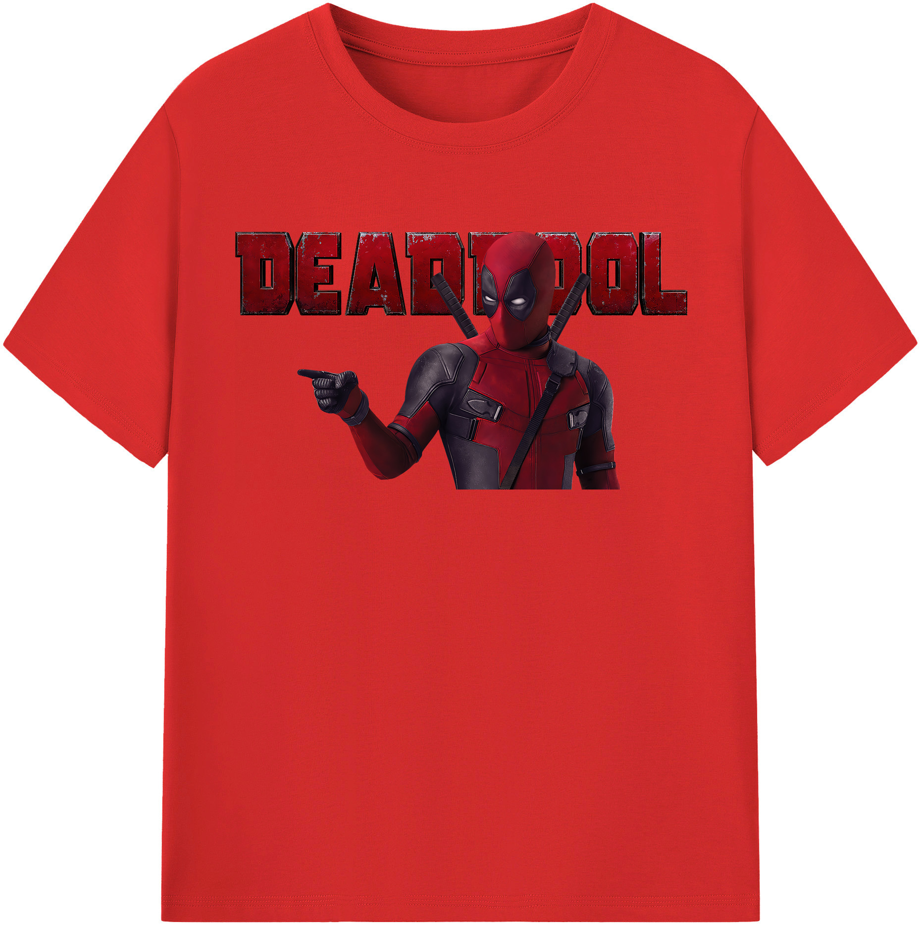 （画像用） Deadpool デッドプール レディースカジュアルプリントTシャツ（綿100％）
