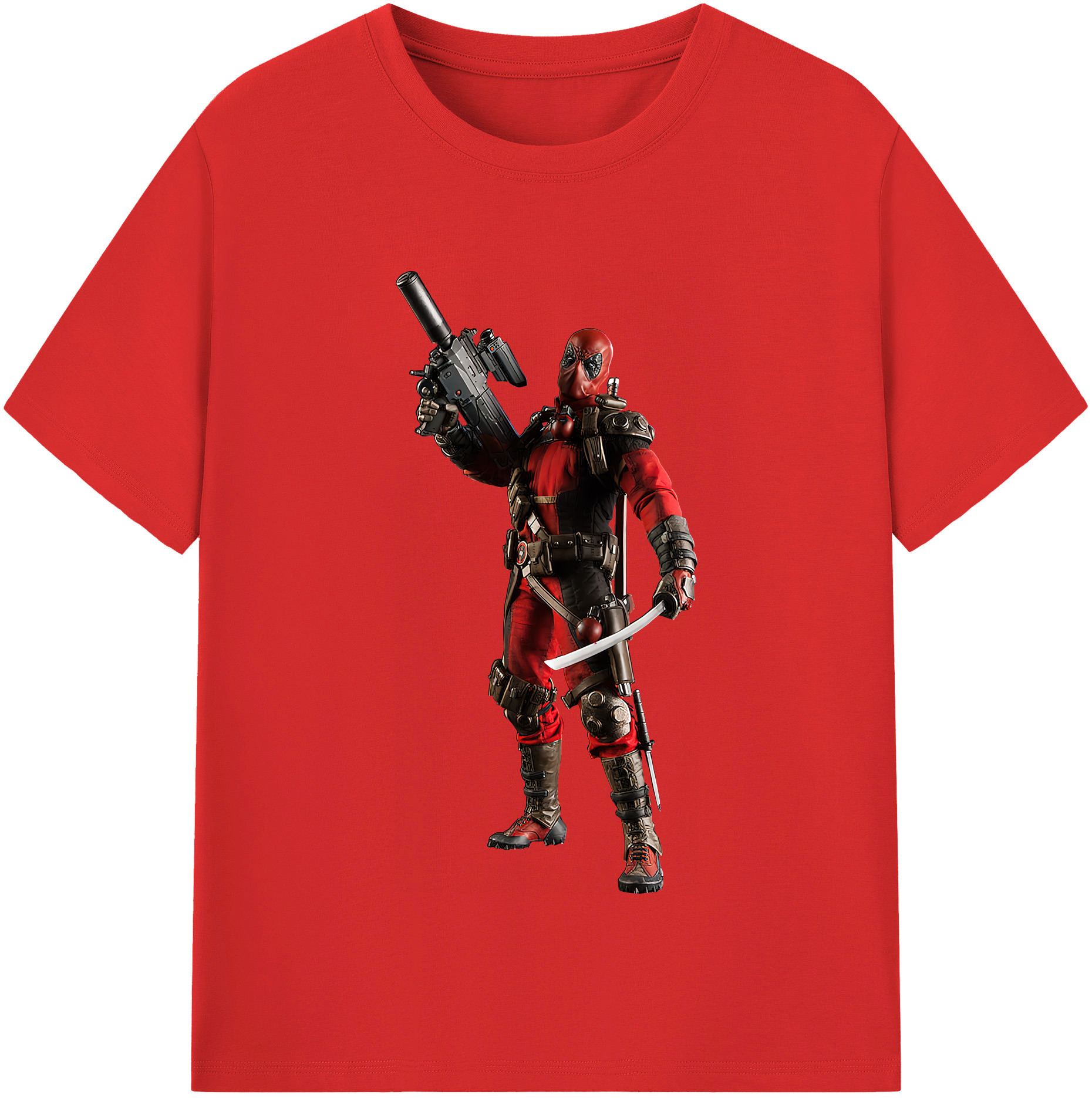 （画像用） Deadpool デッドプール レディースカジュアルプリントTシャツ（綿100％）