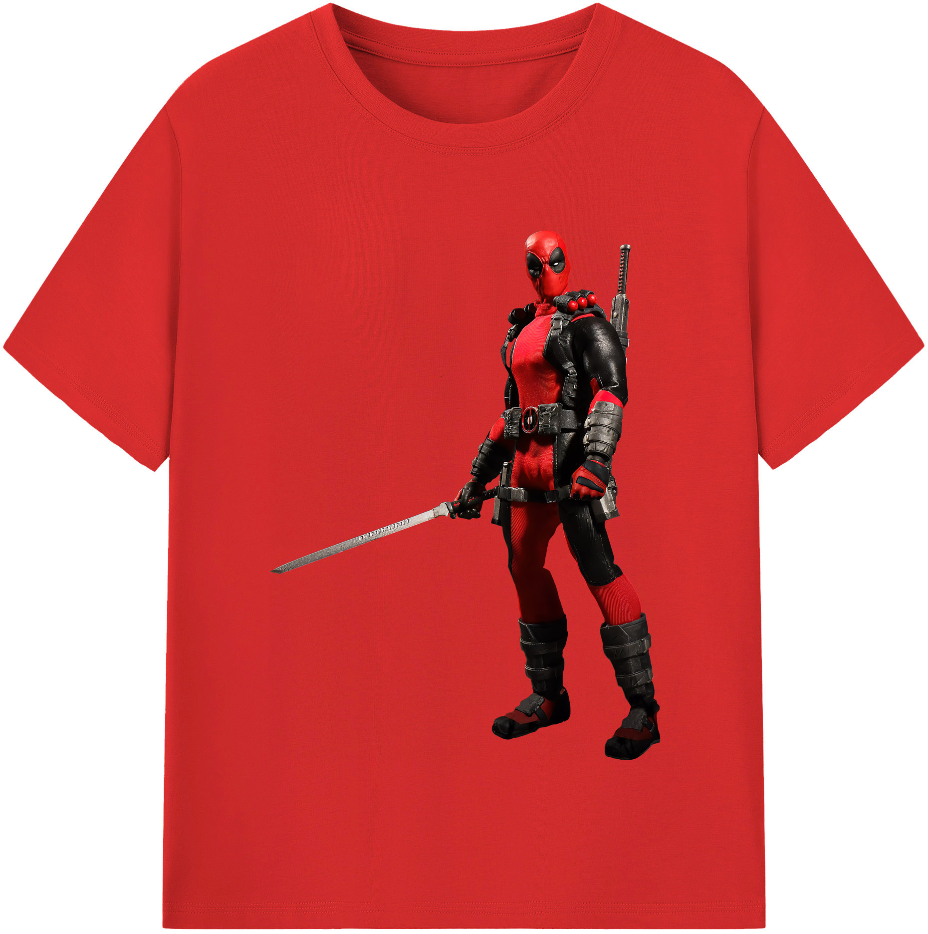（画像用） Deadpool デッドプール レディースカジュアルプリントTシャツ（綿100％）
