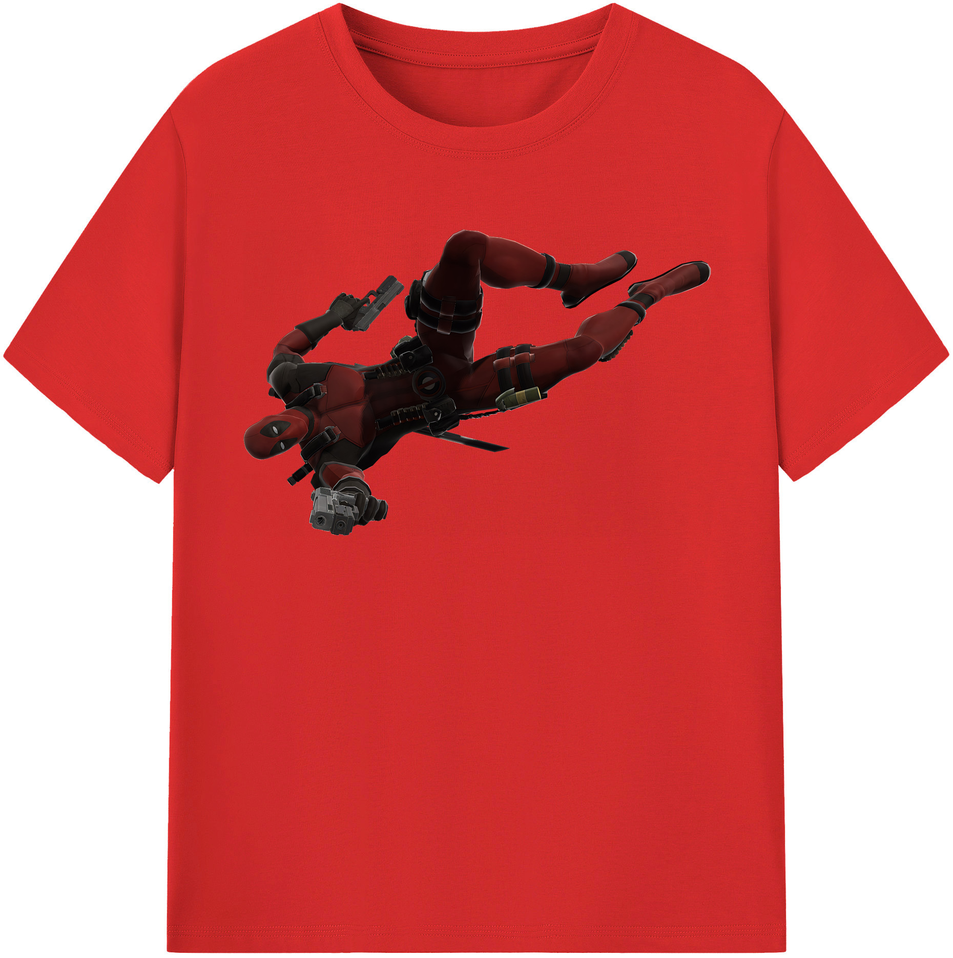 （画像用） Deadpool デッドプール レディースカジュアルプリントTシャツ（綿100％）