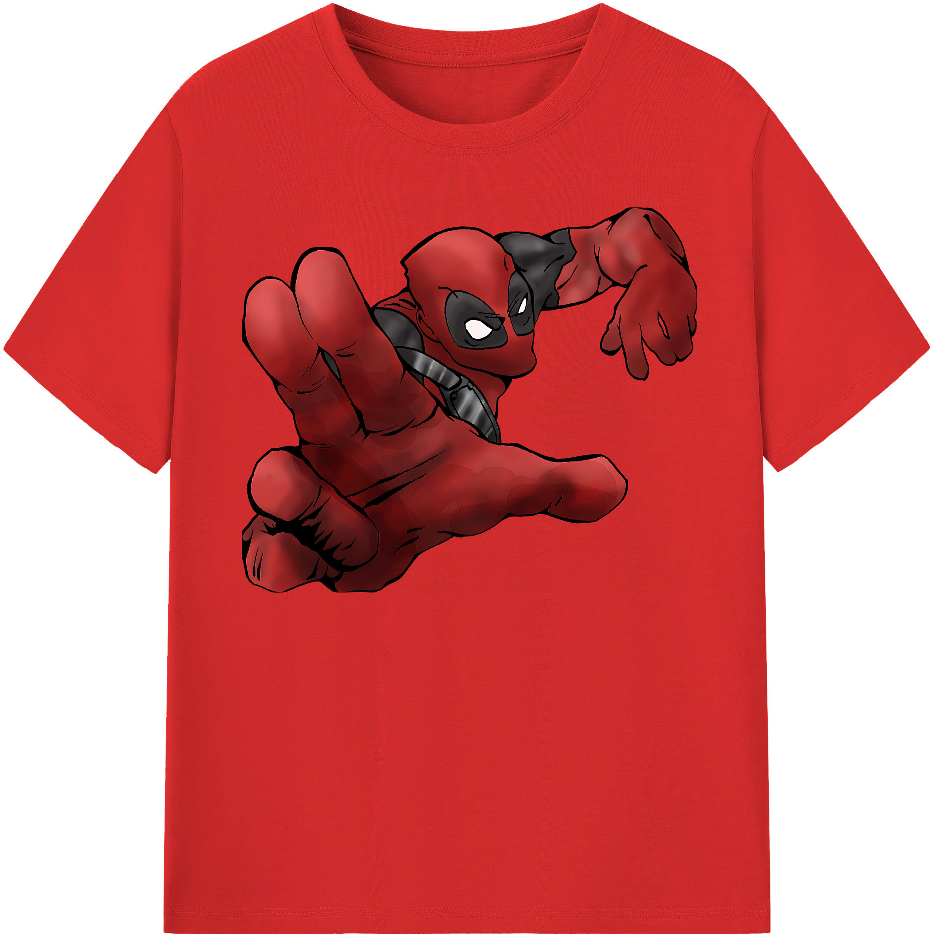 （画像用） Deadpool デッドプール レディースカジュアルプリントTシャツ（綿100％）