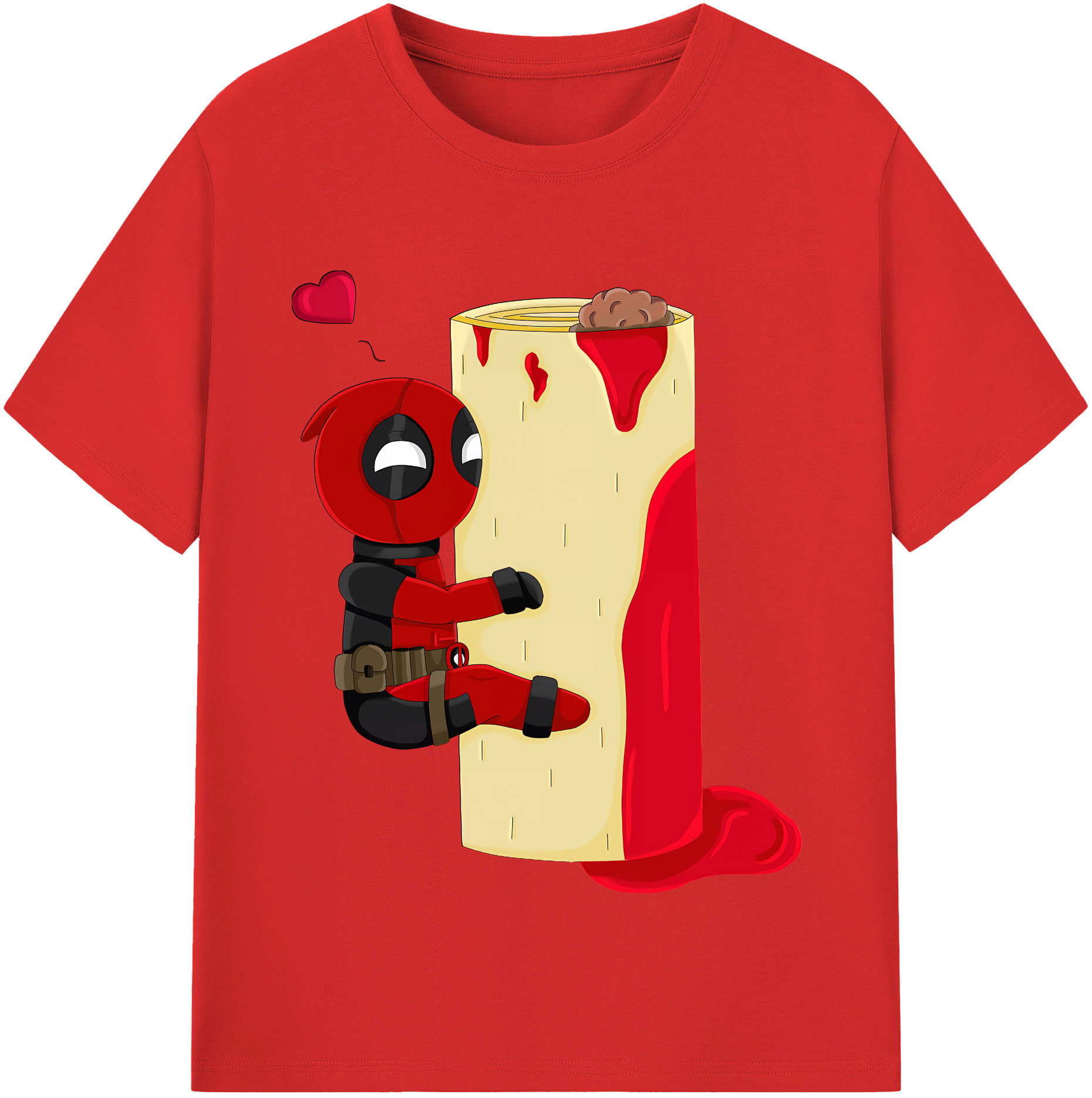 （画像用） Deadpool デッドプール レディースカジュアルプリントTシャツ（綿100％）