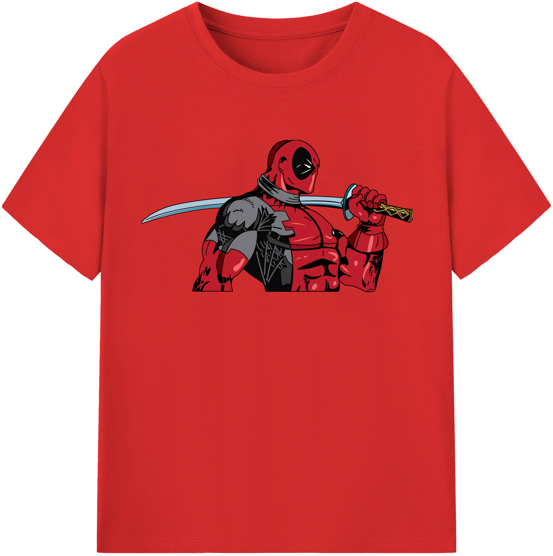 （画像用） Deadpool デッドプール レディースカジュアルプリントTシャツ（綿100％）