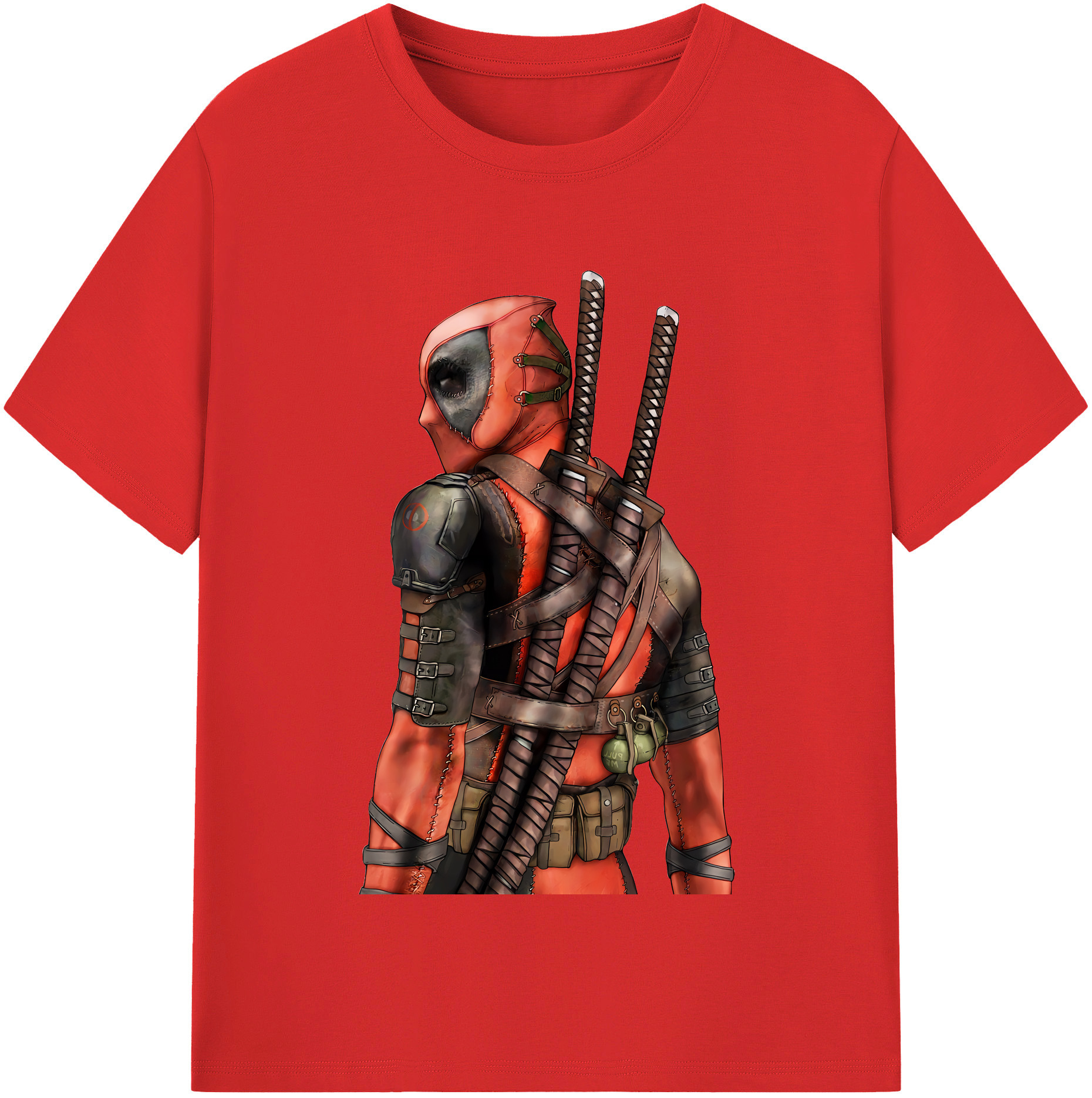 （画像用） Deadpool デッドプール レディースカジュアルプリントTシャツ（綿100％）