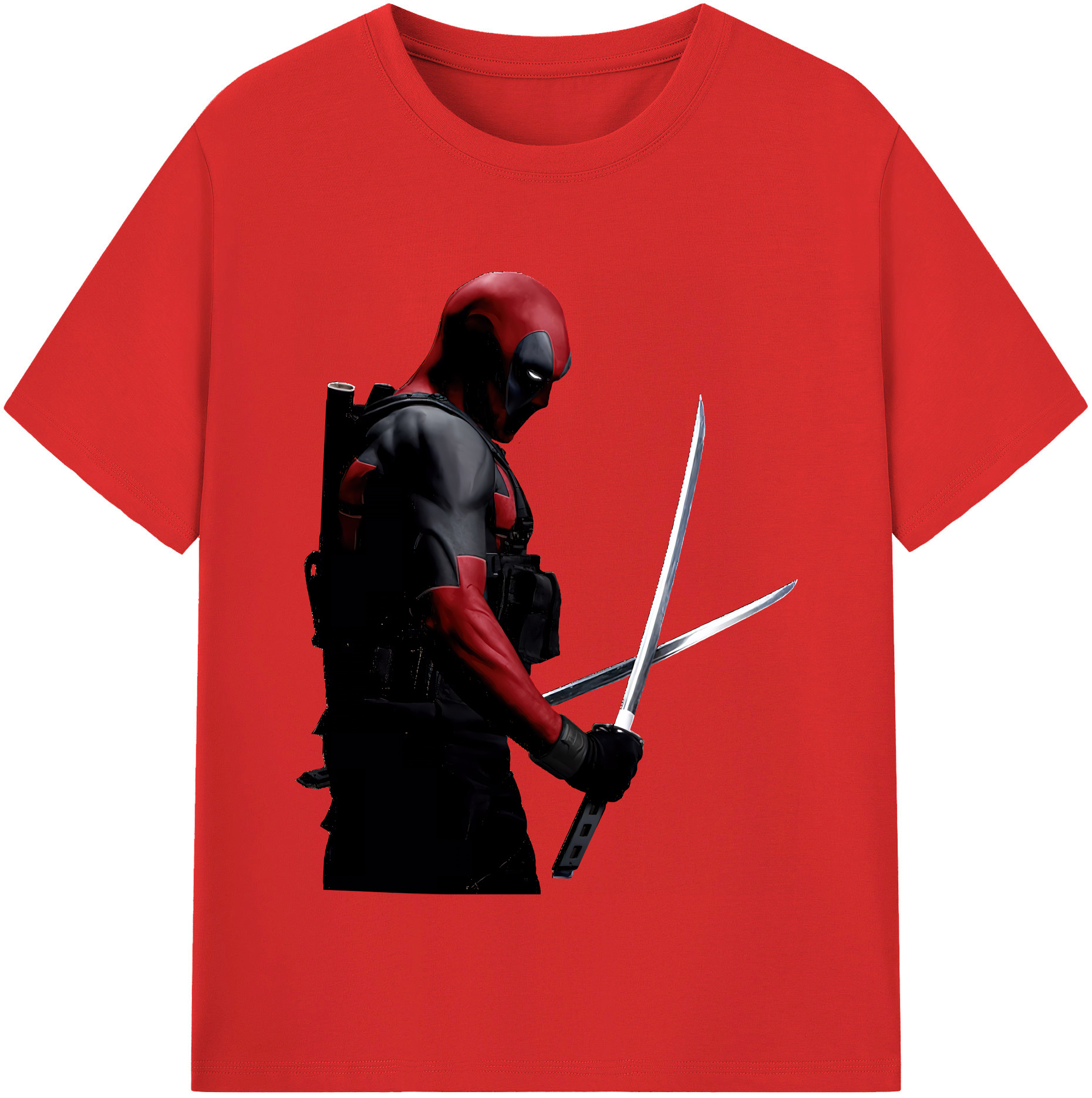 （画像用） Deadpool デッドプール レディースカジュアルプリントTシャツ（綿100％）