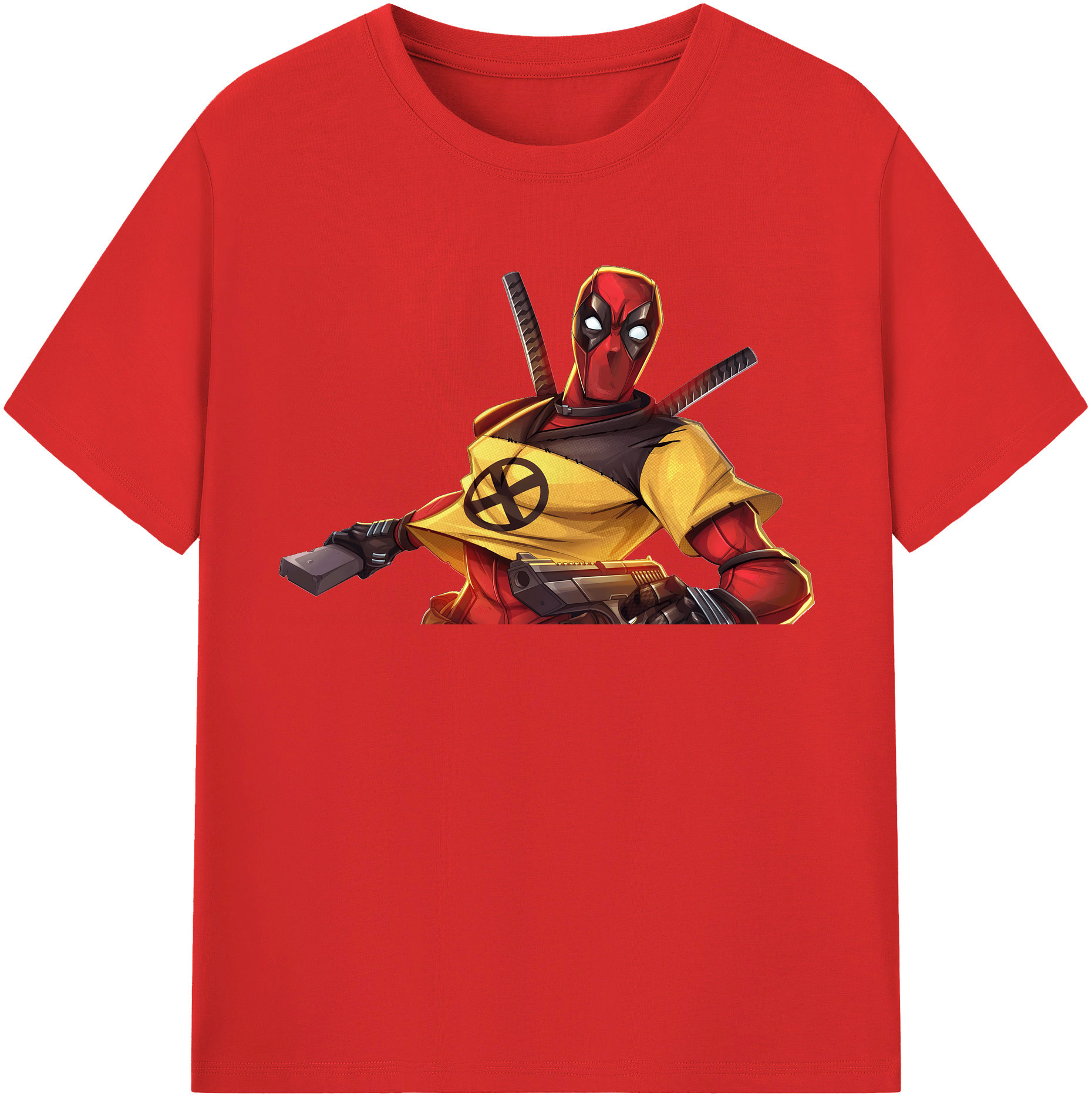 （画像用） Deadpool デッドプール レディースカジュアルプリントTシャツ（綿100％）