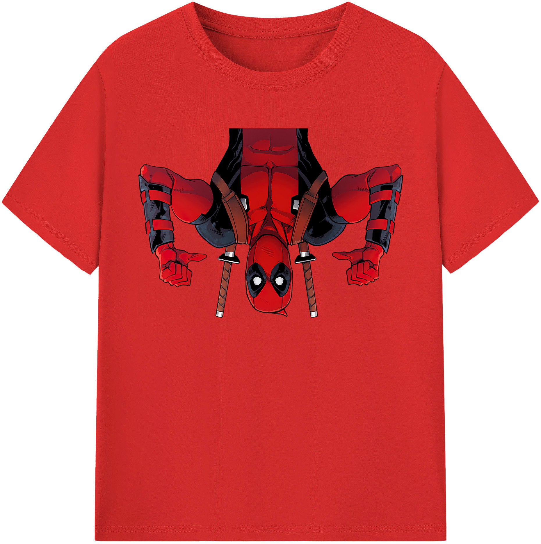 （画像用） Deadpool デッドプール レディースカジュアルプリントTシャツ（綿100％）