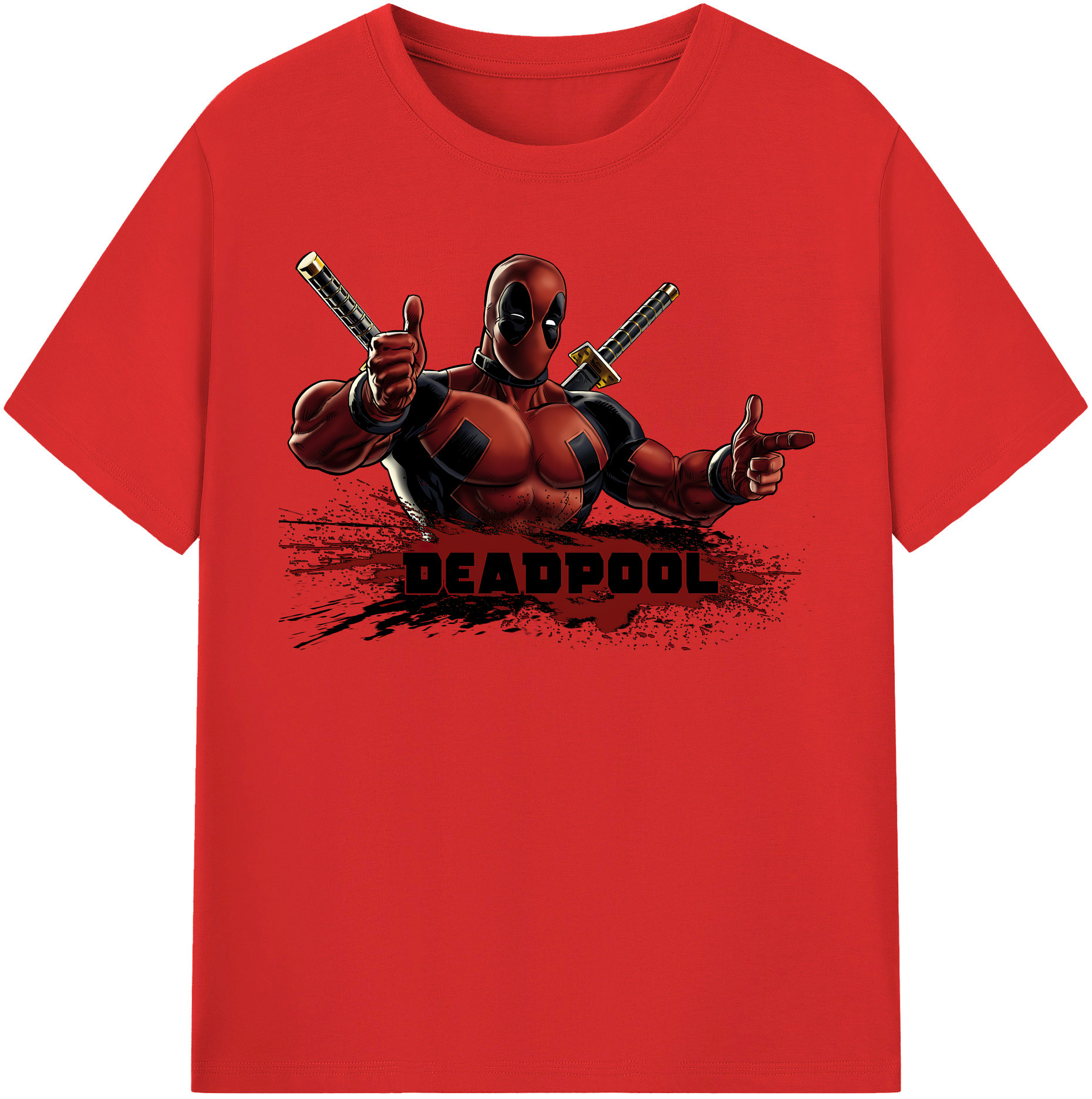 （画像用） Deadpool デッドプール レディースカジュアルプリントTシャツ（綿100％）