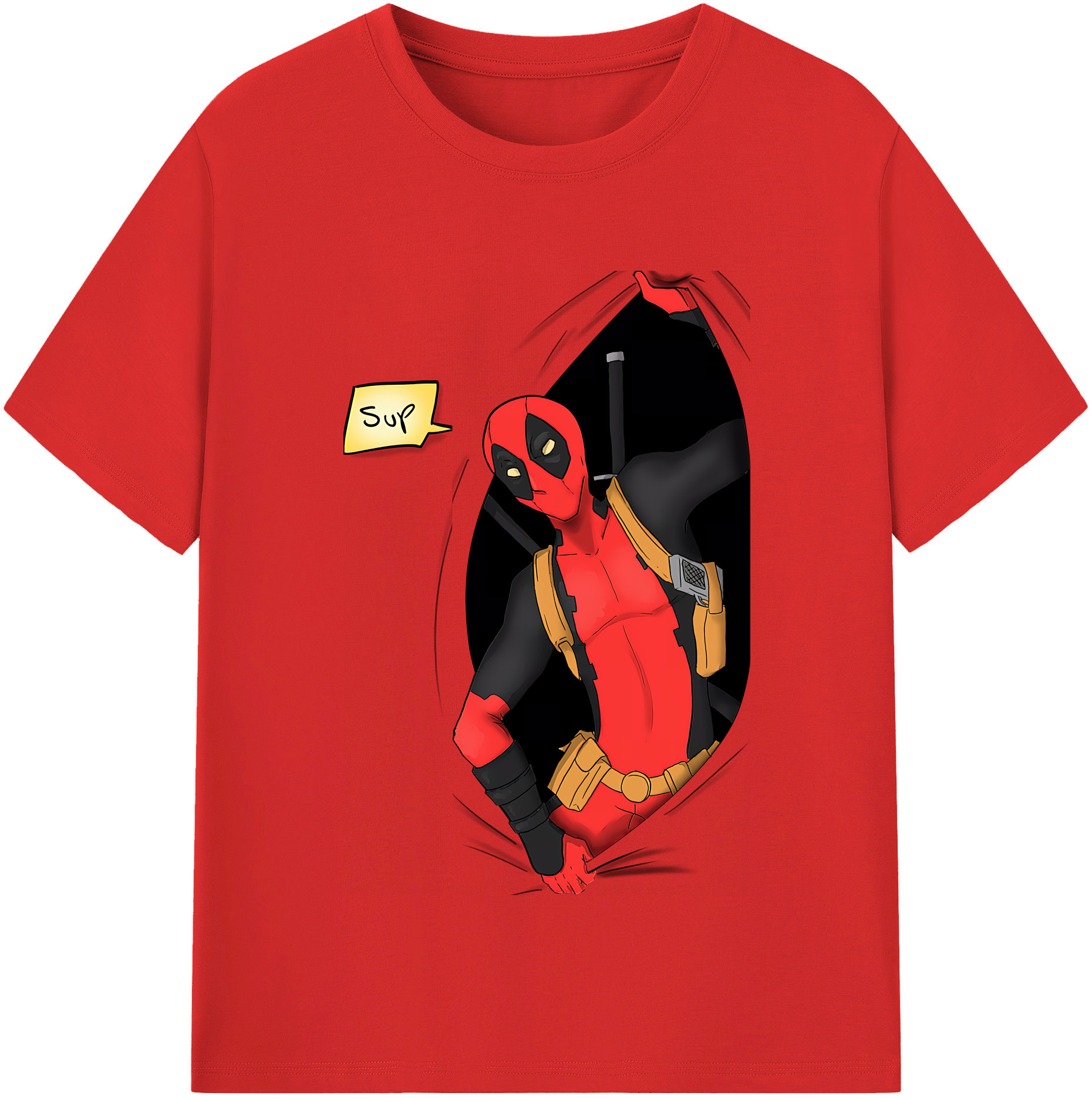 （画像用） Deadpool デッドプール レディースカジュアルプリントTシャツ（綿100％）