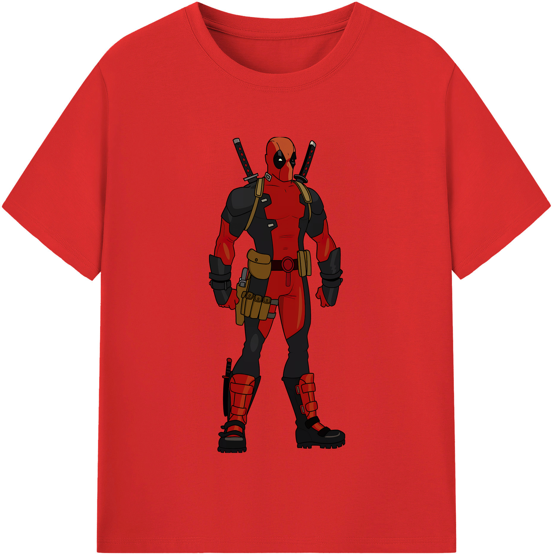 （画像用） Deadpool デッドプール レディースカジュアルプリントTシャツ（綿100％）