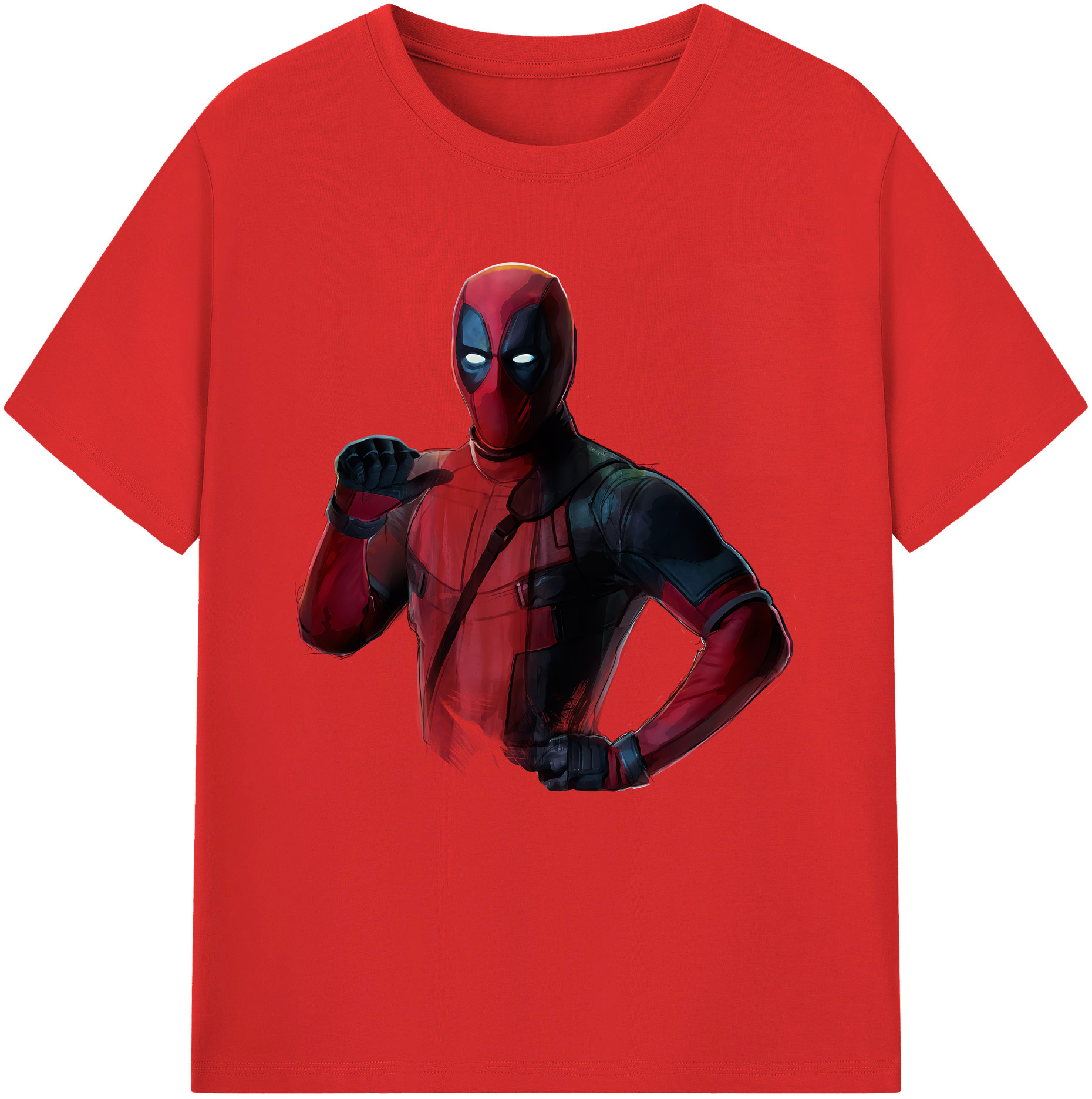 （画像用） Deadpool デッドプール レディースカジュアルプリントTシャツ（綿100％）