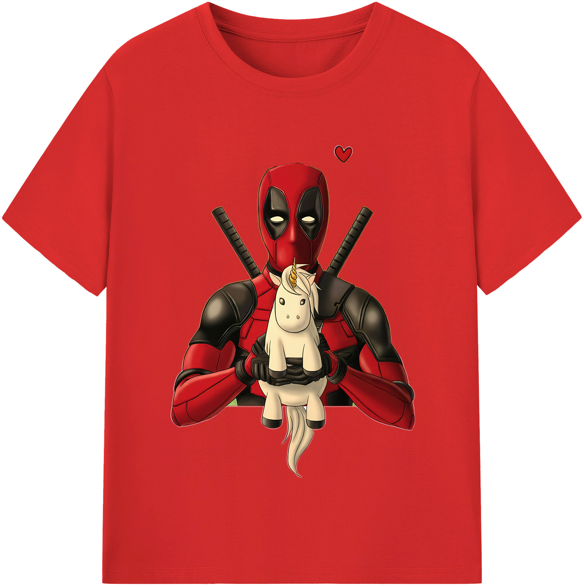 （画像用） Deadpool デッドプール レディースカジュアルプリントTシャツ（綿100％）