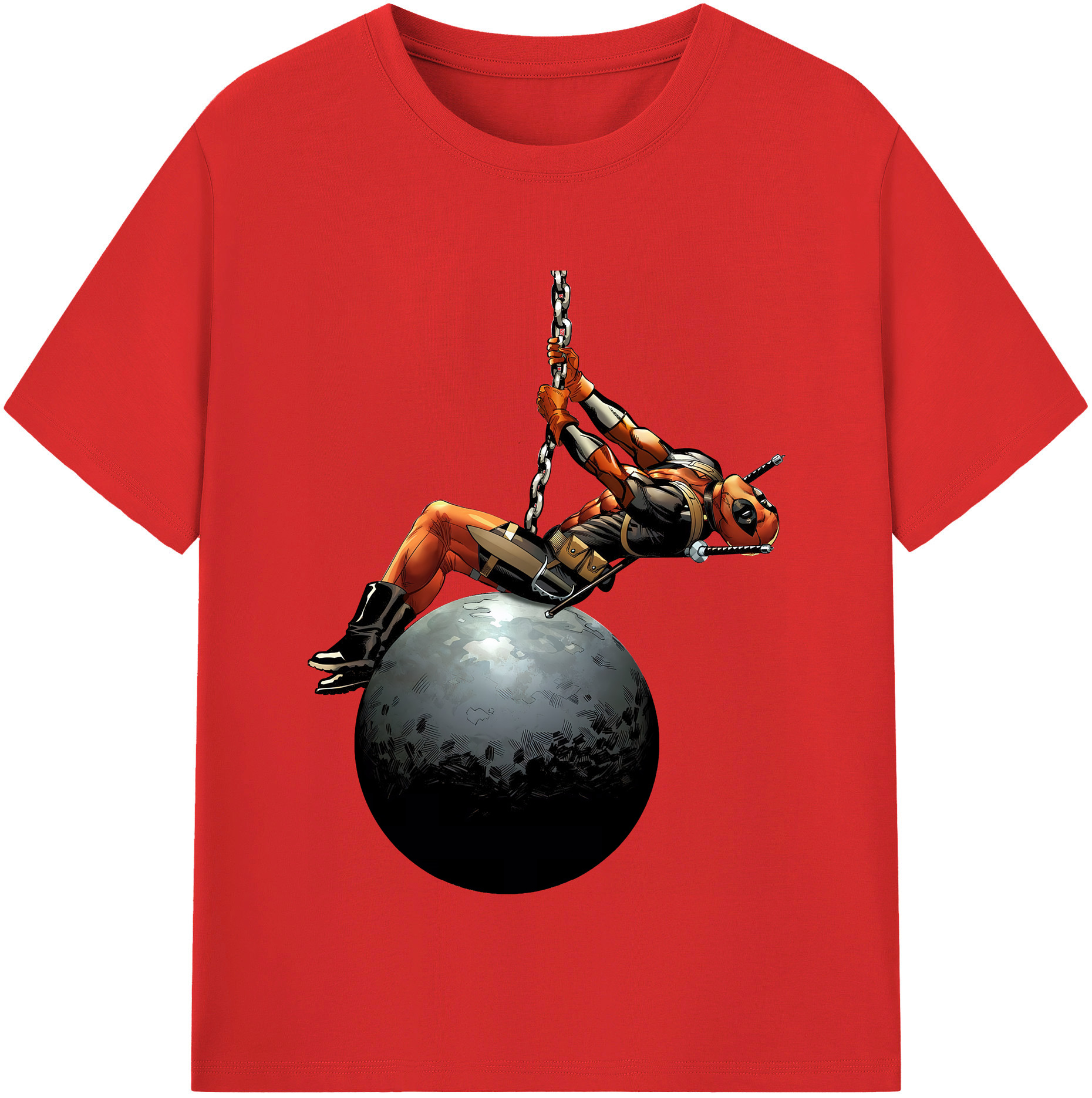（画像用） Deadpool デッドプール レディースカジュアルプリントTシャツ（綿100％）