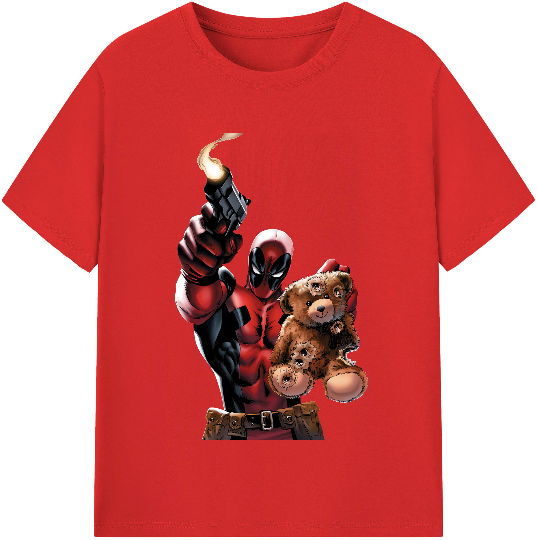 （画像用） Deadpool デッドプール レディースカジュアルプリントTシャツ（綿100％）