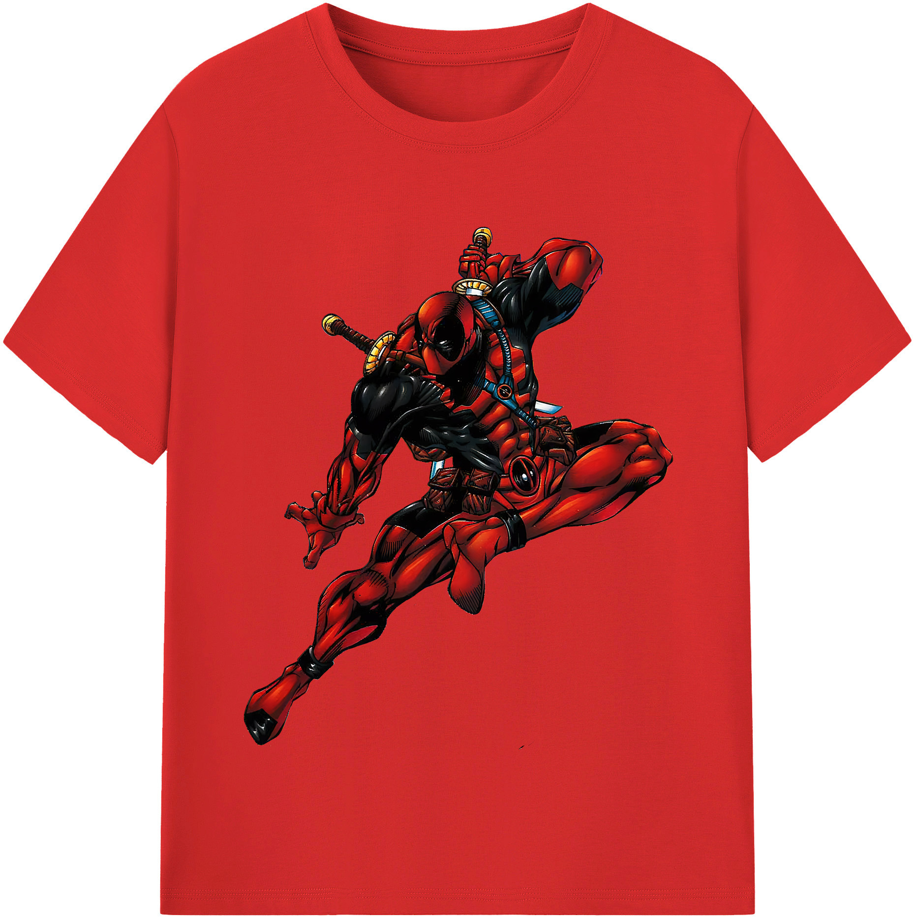 （画像用） Deadpool デッドプール レディースカジュアルプリントTシャツ（綿100％）