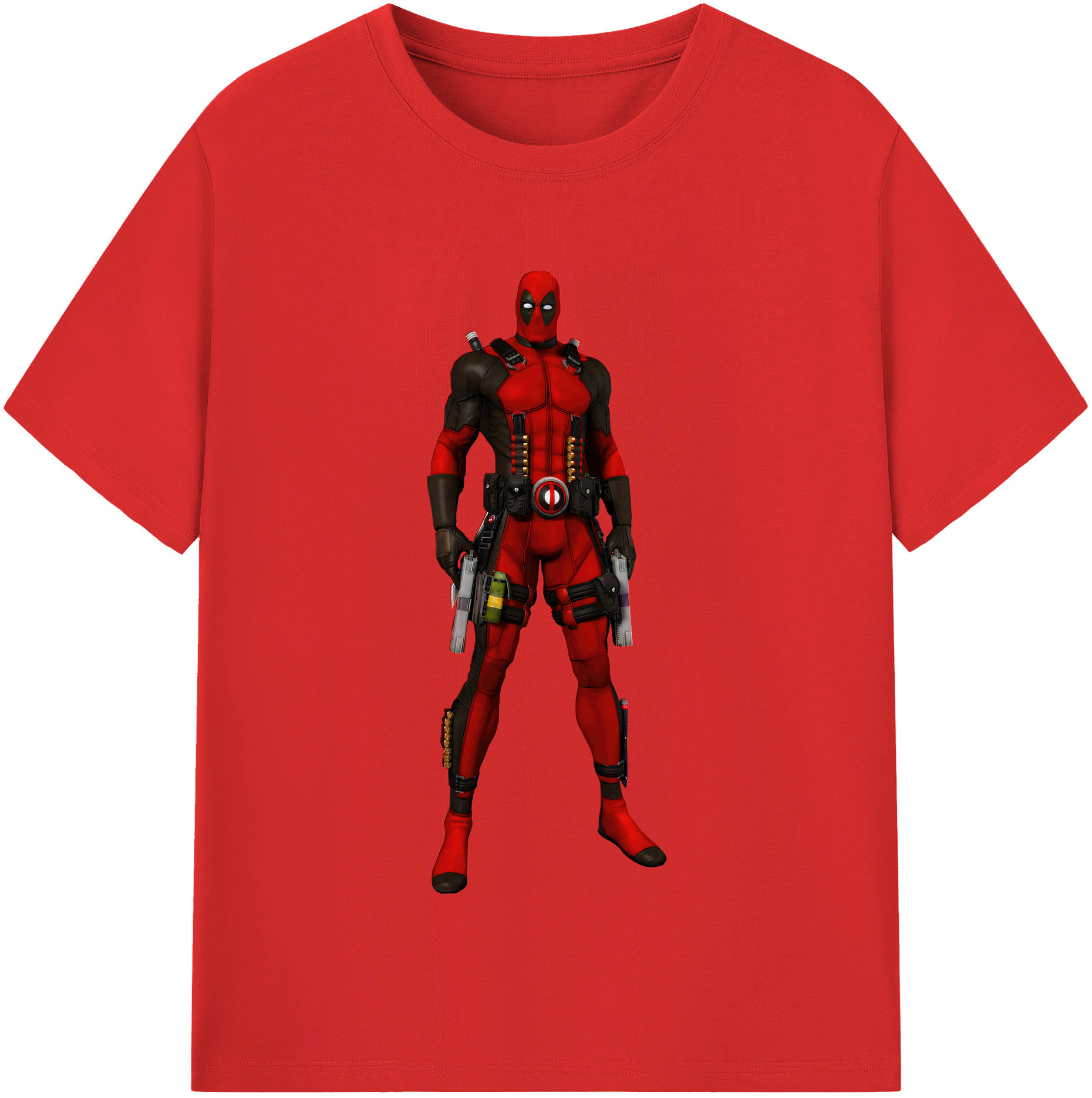（画像用） Deadpool デッドプール レディースカジュアルプリントTシャツ（綿100％）