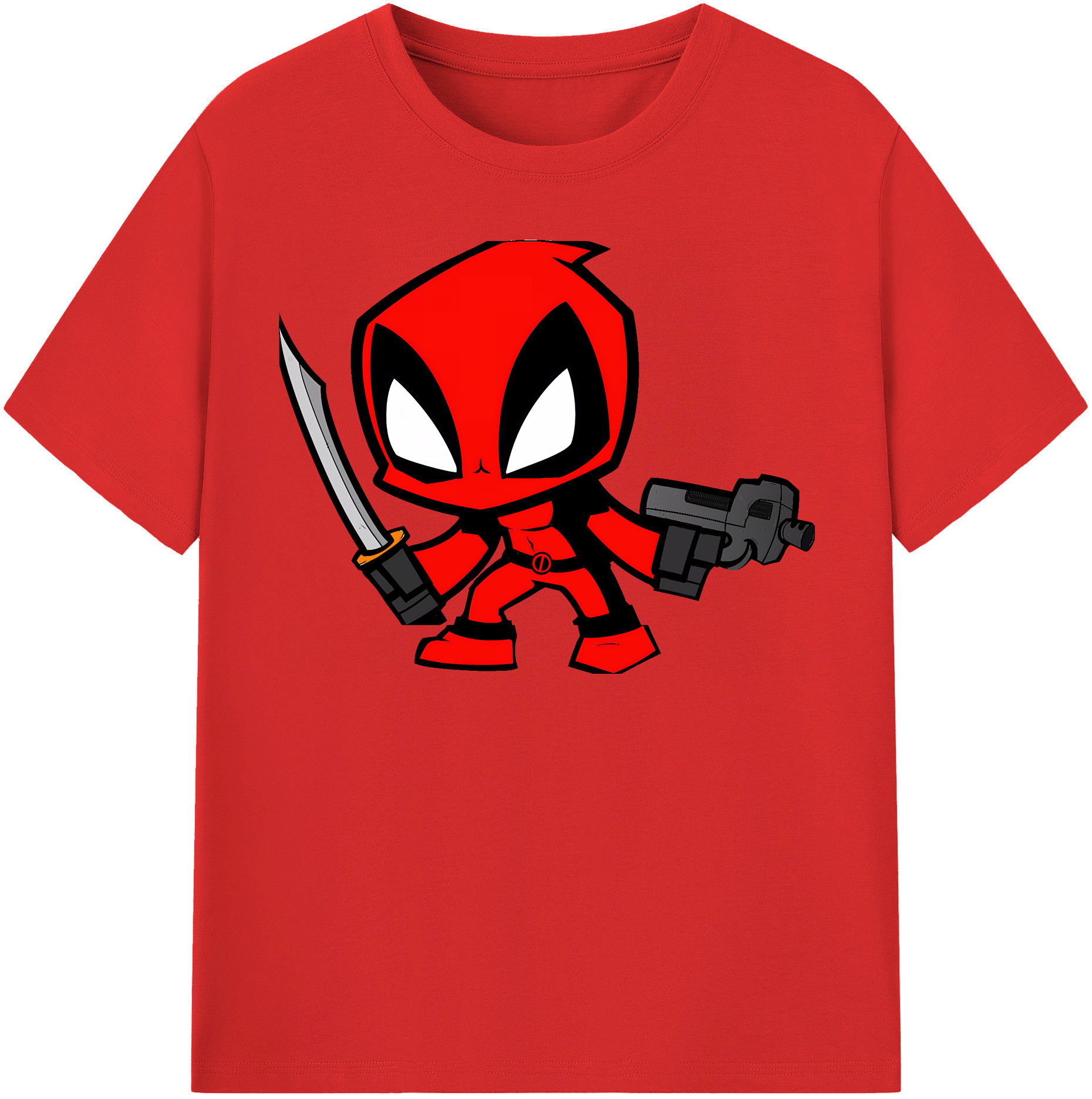 （画像用） Deadpool デッドプール レディースカジュアルプリントTシャツ（綿100％）