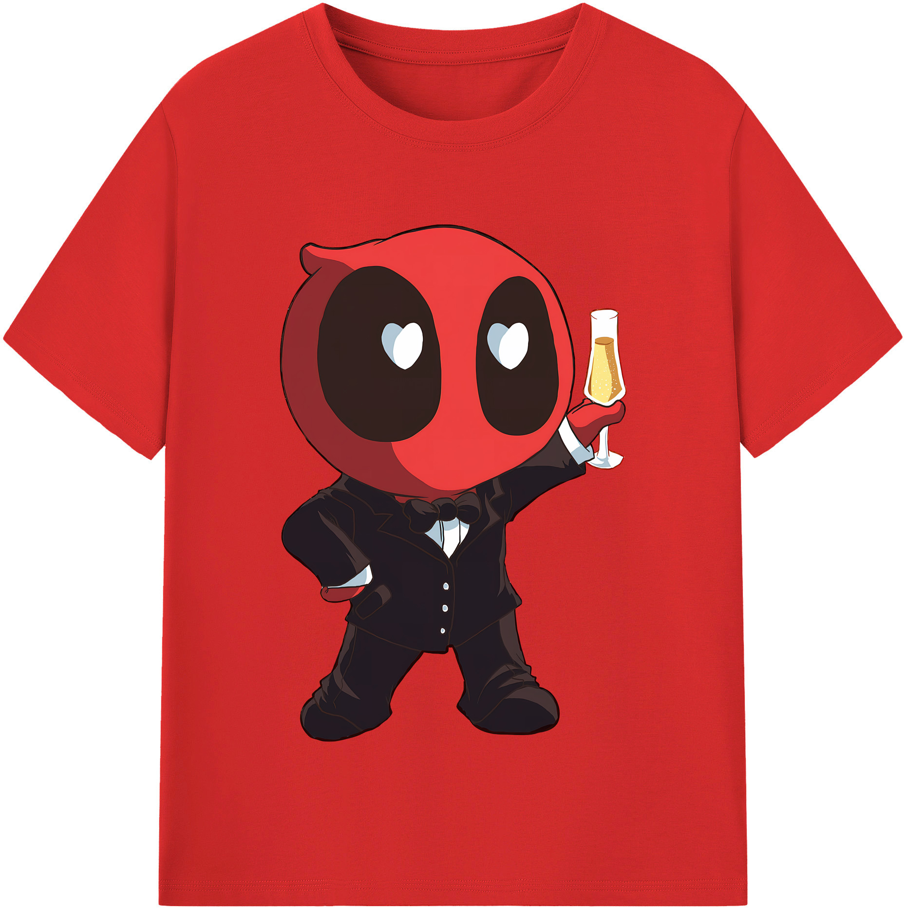 （画像用） Deadpool デッドプール レディースカジュアルプリントTシャツ（綿100％）