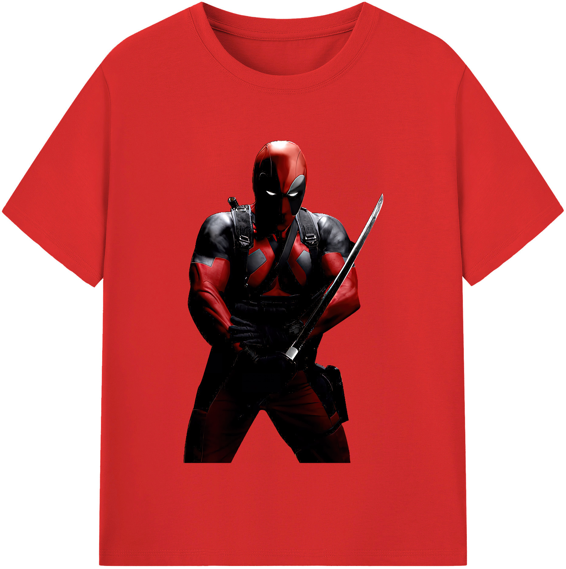 （画像用） Deadpool デッドプール レディースカジュアルプリントTシャツ（綿100％）