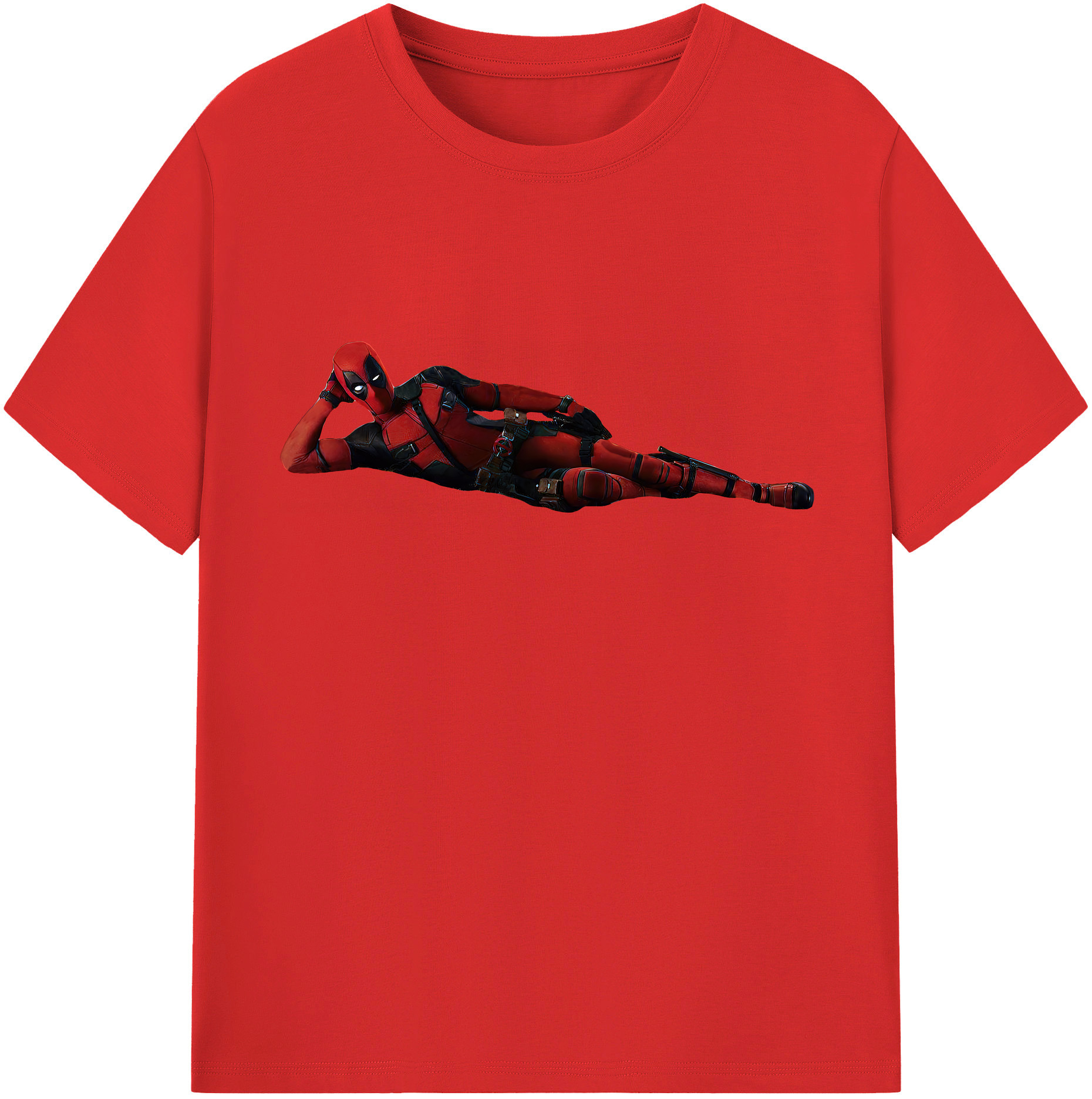 （画像用） Deadpool デッドプール レディースカジュアルプリントTシャツ（綿100％）