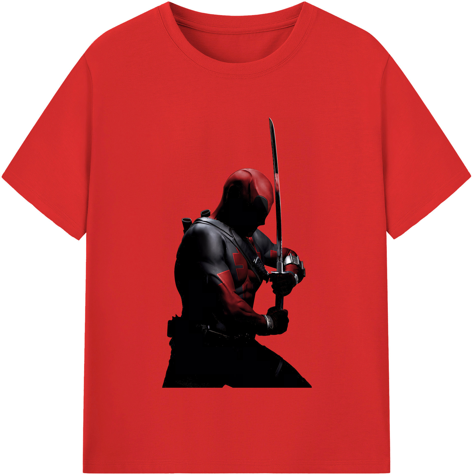 （画像用） Deadpool デッドプール レディースカジュアルプリントTシャツ（綿100％）
