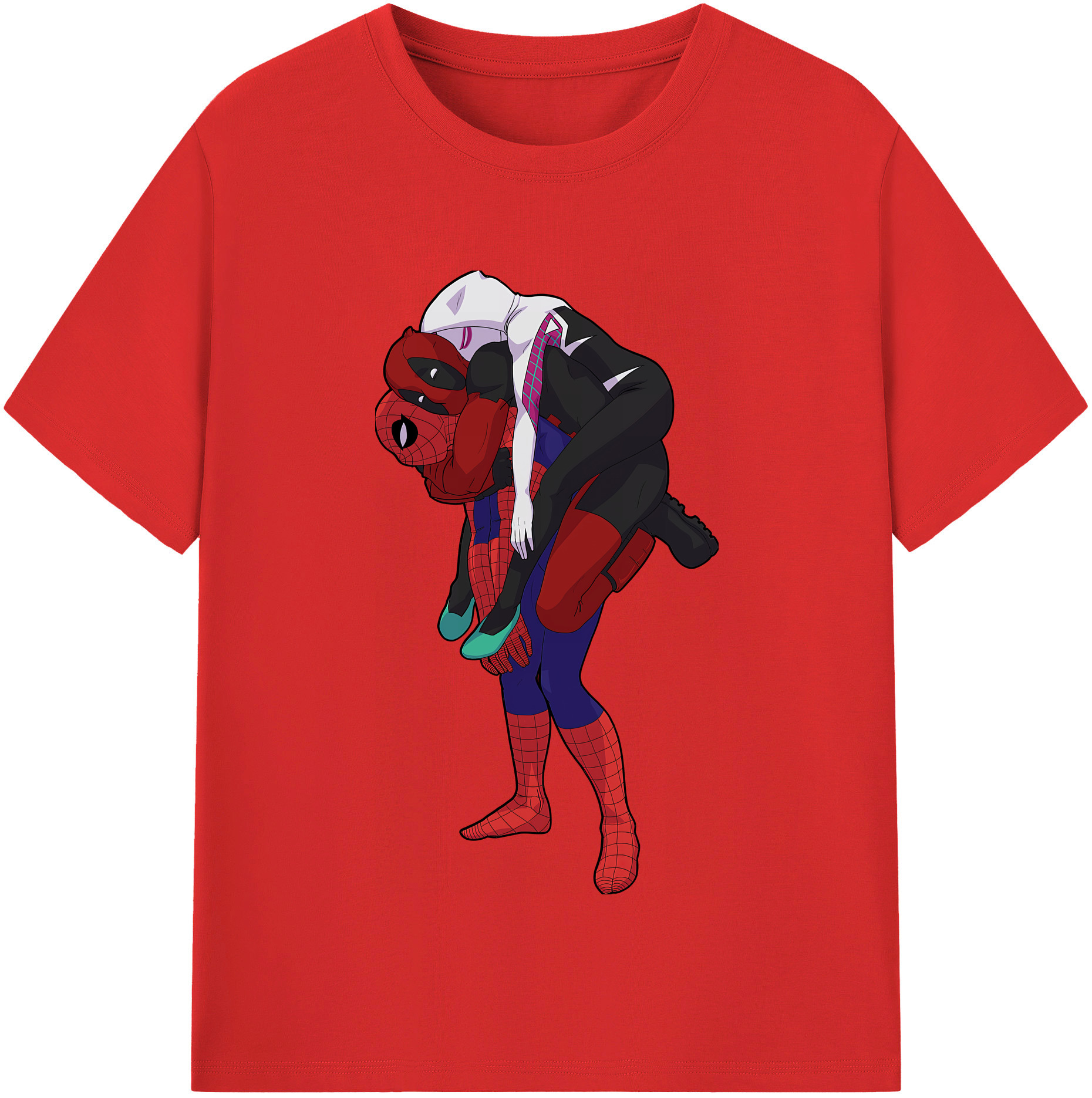 （画像用） Deadpool デッドプール レディースカジュアルプリントTシャツ（綿100％）