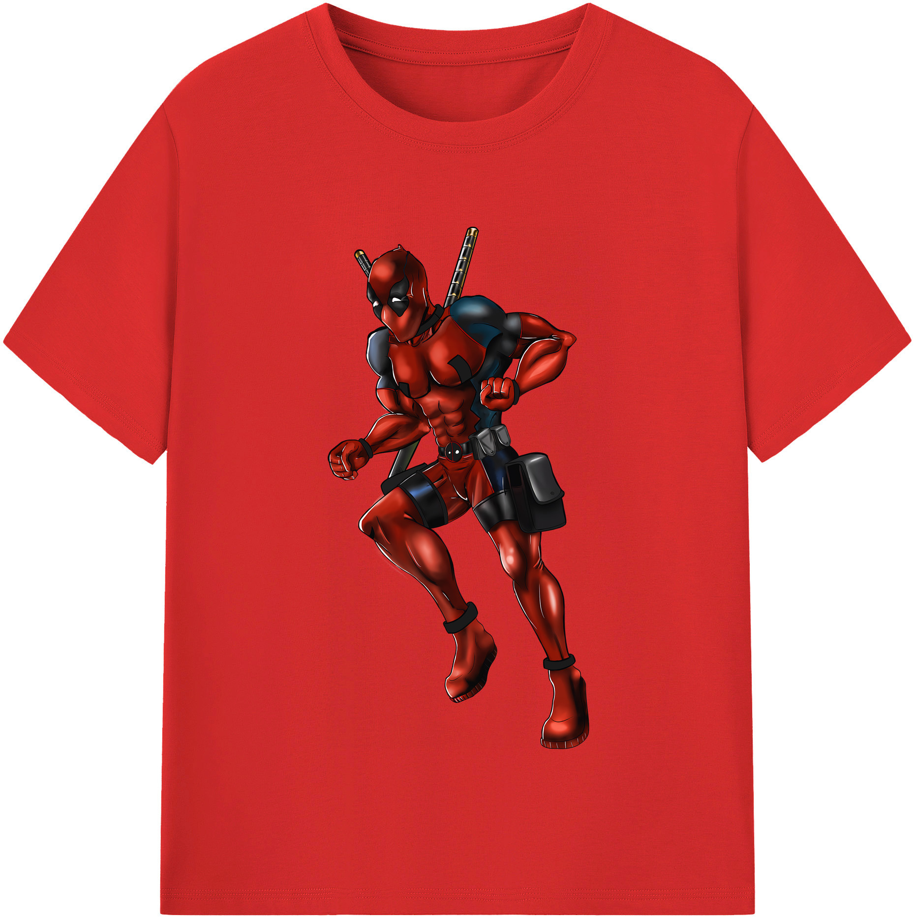 （画像用） Deadpool デッドプール レディースカジュアルプリントTシャツ（綿100％）