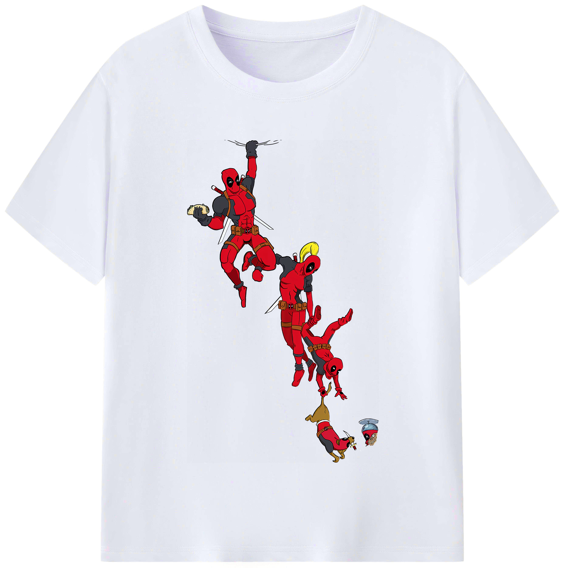 （画像用） Deadpool デッドプール レディースカジュアルプリントTシャツ（綿100％）