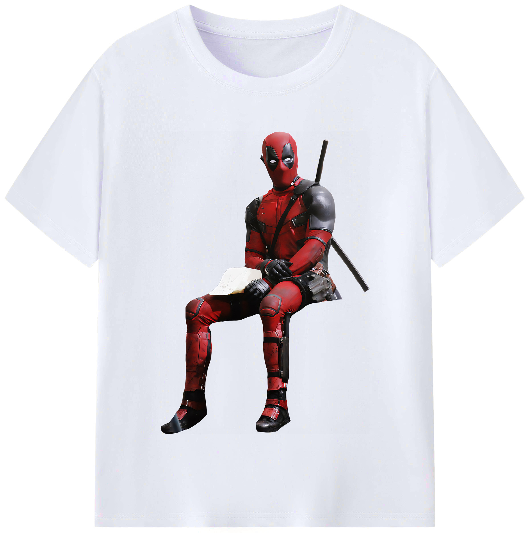 （画像用） Deadpool デッドプール レディースカジュアルプリントTシャツ（綿100％）