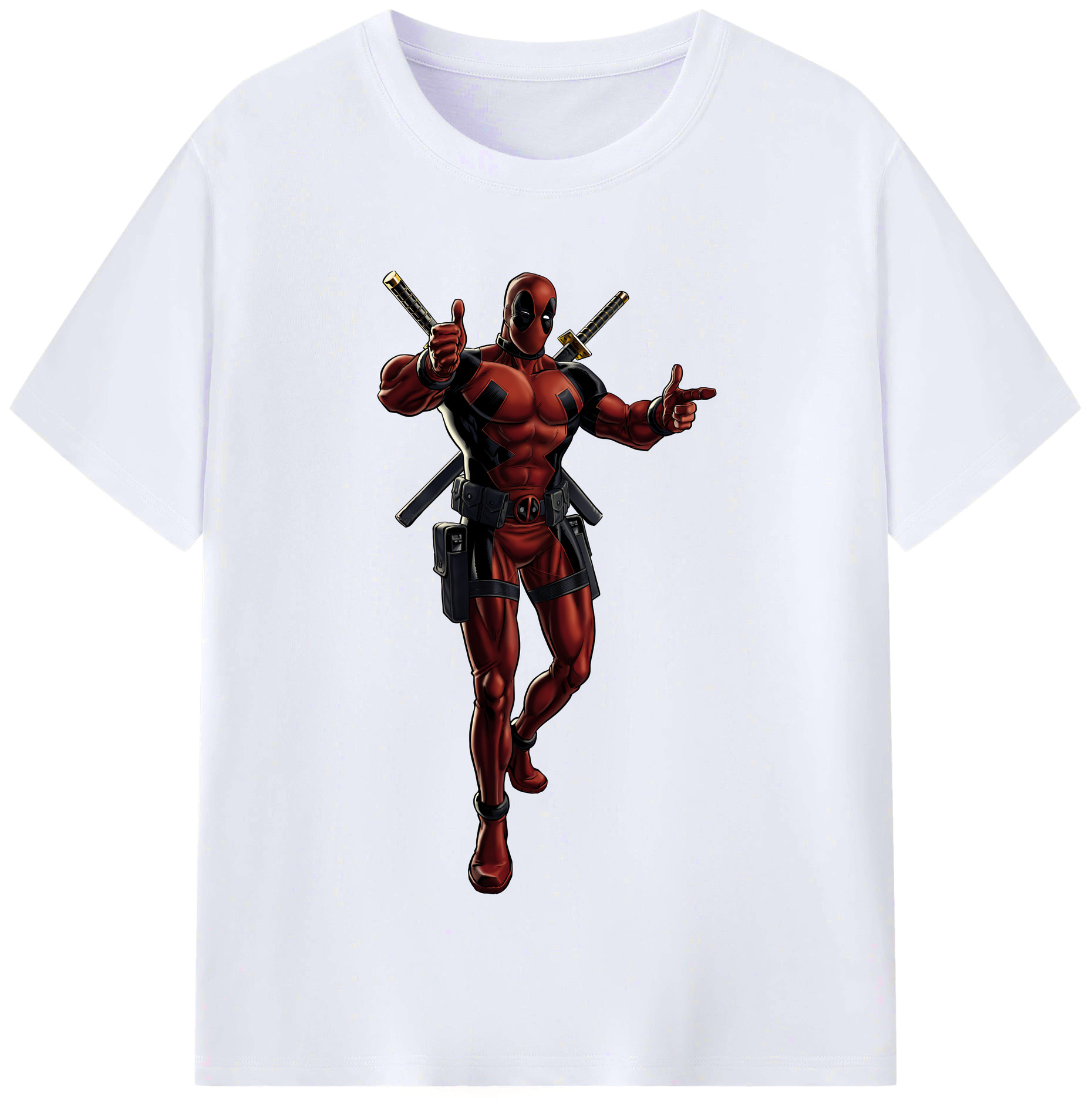 （画像用） Deadpool デッドプール レディースカジュアルプリントTシャツ（綿100％）